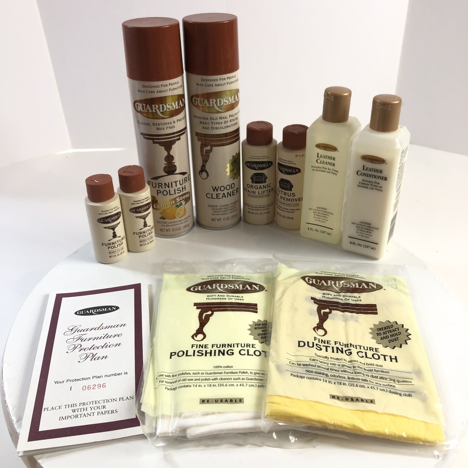 Guardsman Furniture Care Kit Polish Stain Lifter Remover Leather Cleaner VINTAGE
