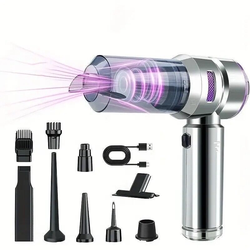 4in1 Vacuum/Air Duster 80,000RPM Super Power Mini Car Vacuum Cleaner air Blower