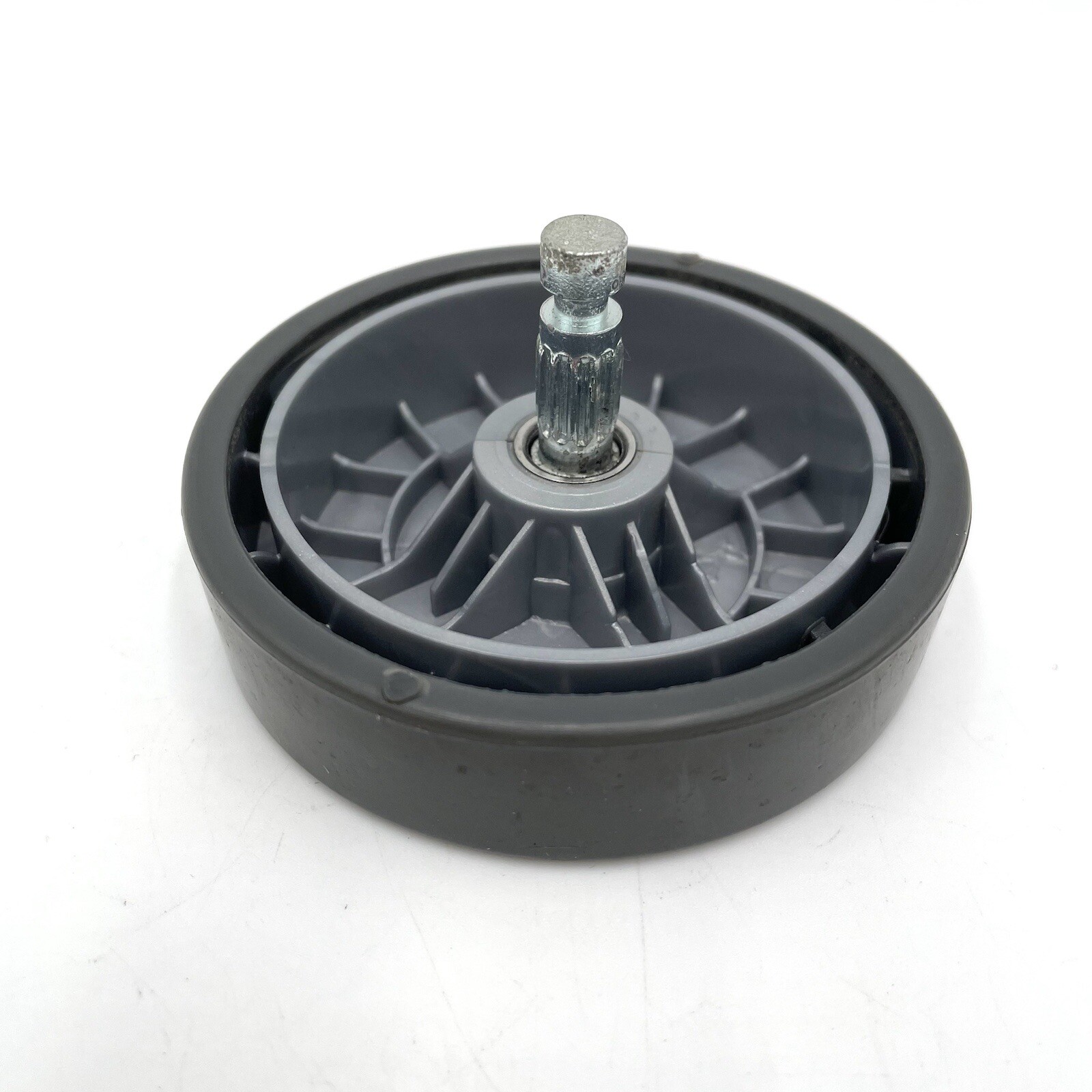 SHARK NV42 NV70 NV71 UV420 NV60 NV141 LEFT OR RIGHT WHEEL W/ PIN OEM PART GRAY