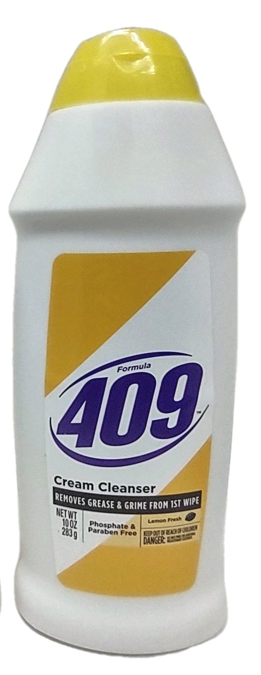 3x Formula 409 Cream Cleanser Removes Greese & Grime with LEMON FRESH 10 oz Each
