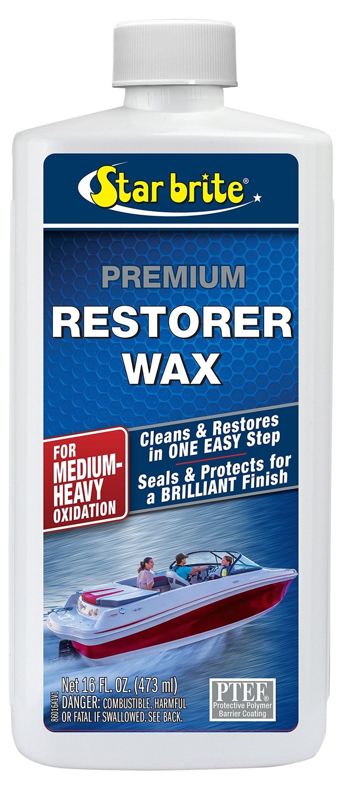 Surface Protection Wax for Boats and Vehicles UV Stain Protection 16 Oz