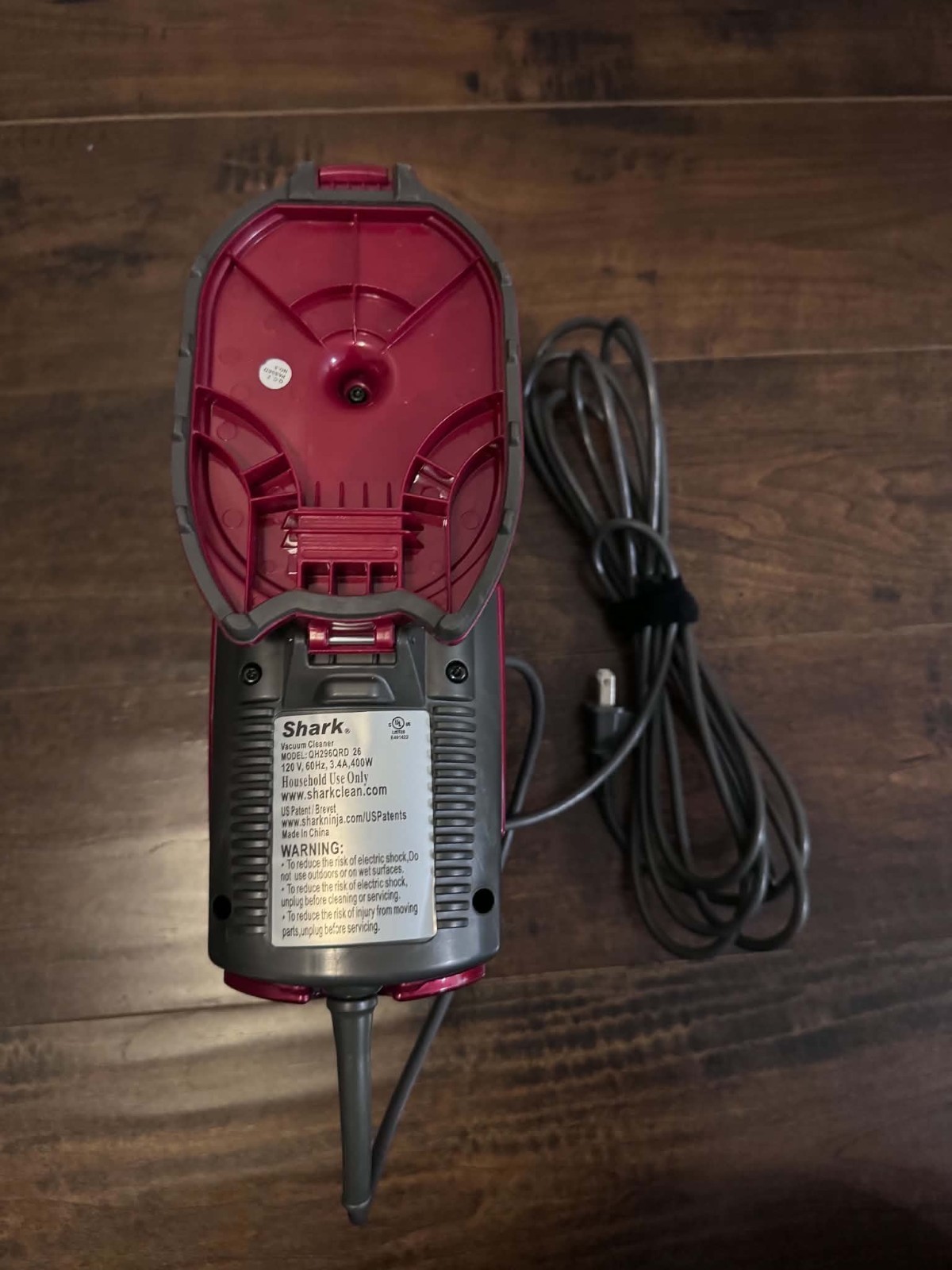 Shark QH296QRD Rocket Ultra-Light Handheld Vacuum 15FT Cord Red