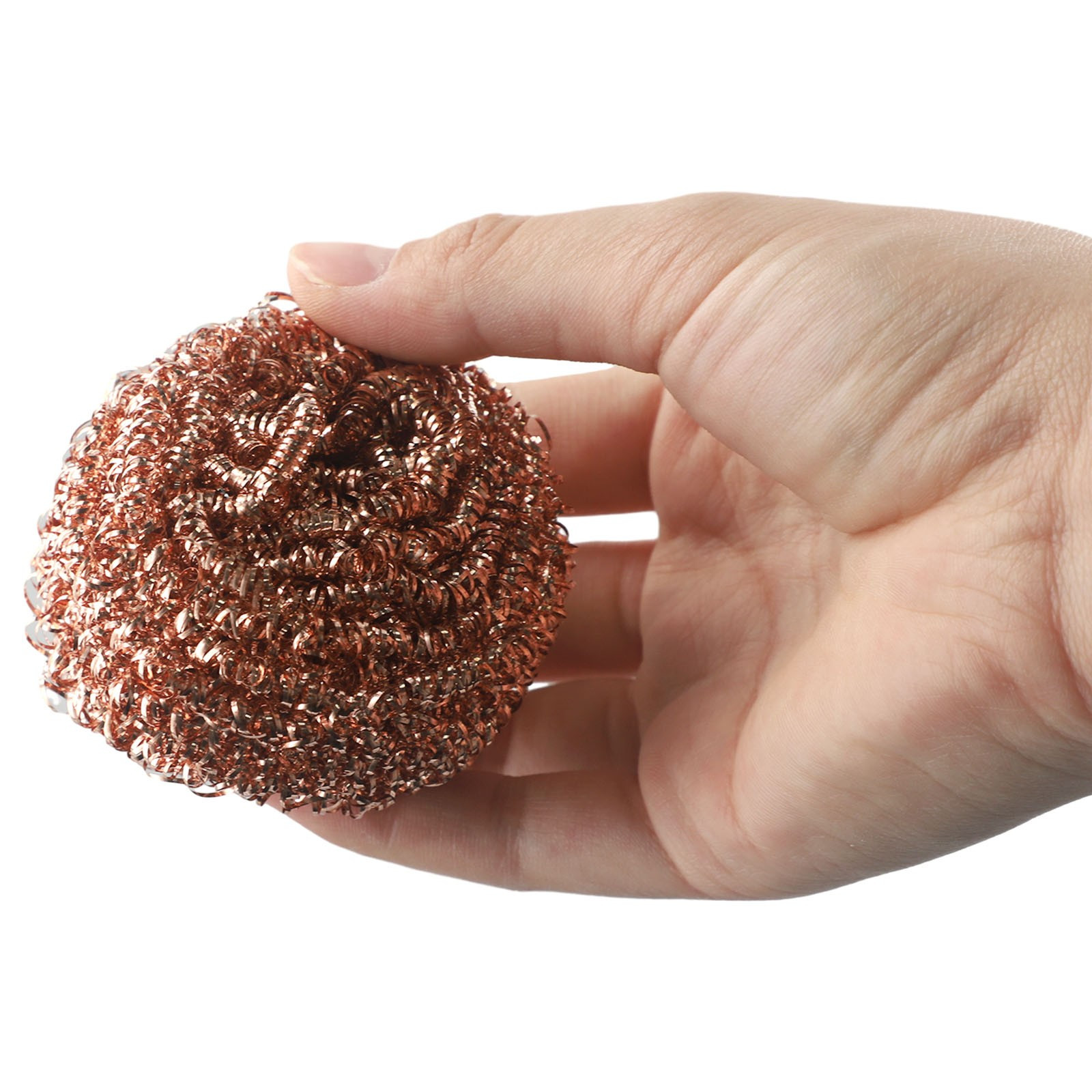 10PCS Copper Metal Wire Sponge Ball Iron Tip Nozzle Cleaner Slag Remover Tool