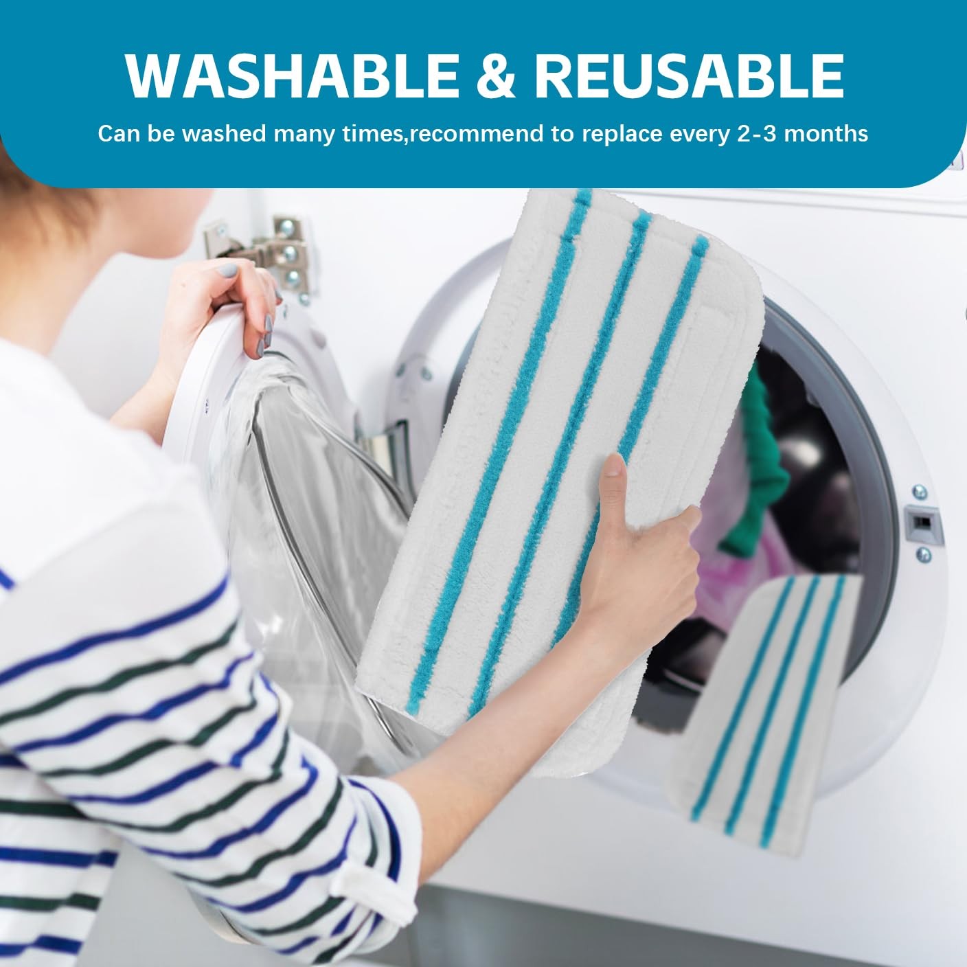 Steam Mop Pads Compatible with Black+Decker Steam Mop SM1600, SM1610, SM1620,…