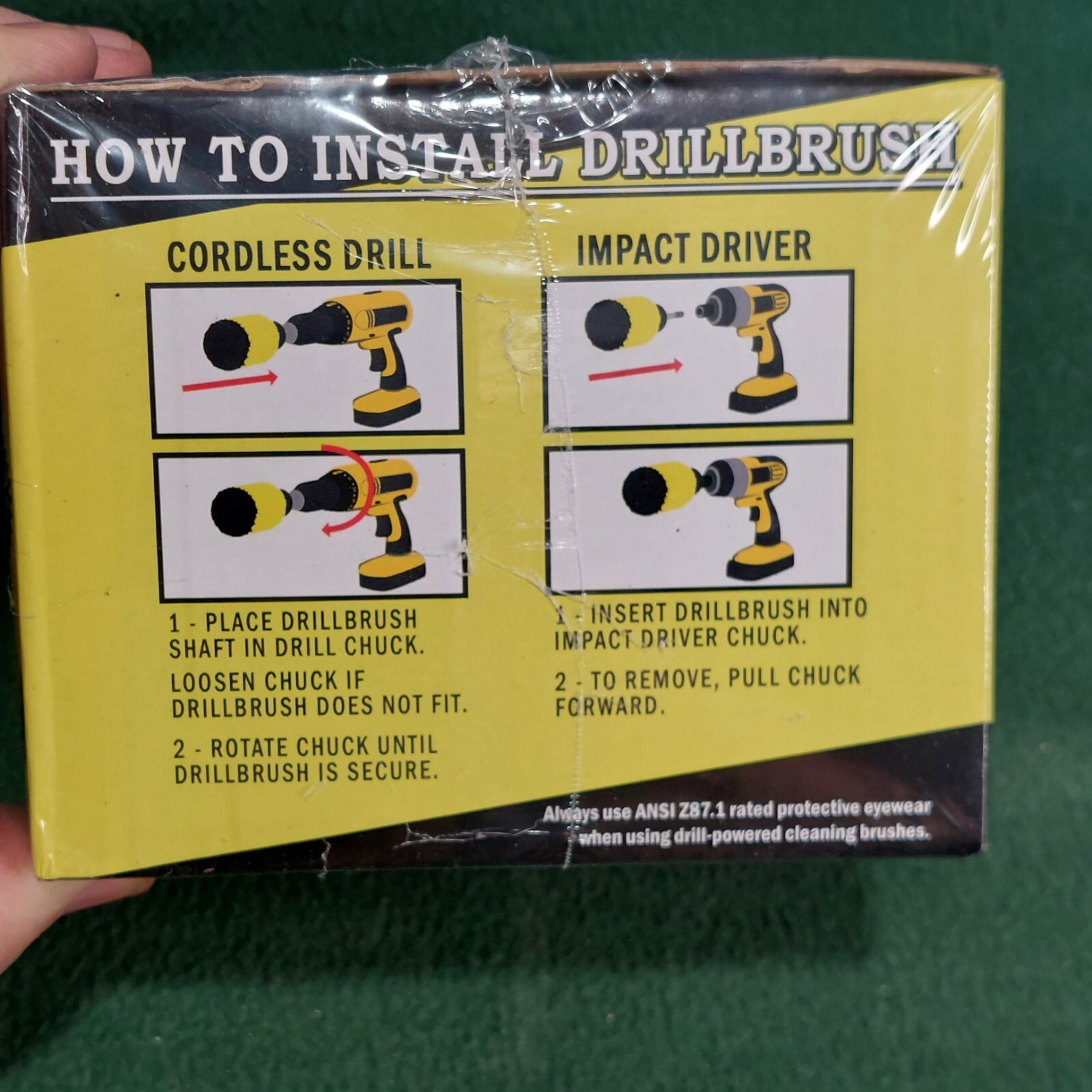 Drill Brush Power Scrubber Attachment Set for Bathroom Surfaces Tub Shower Tile
