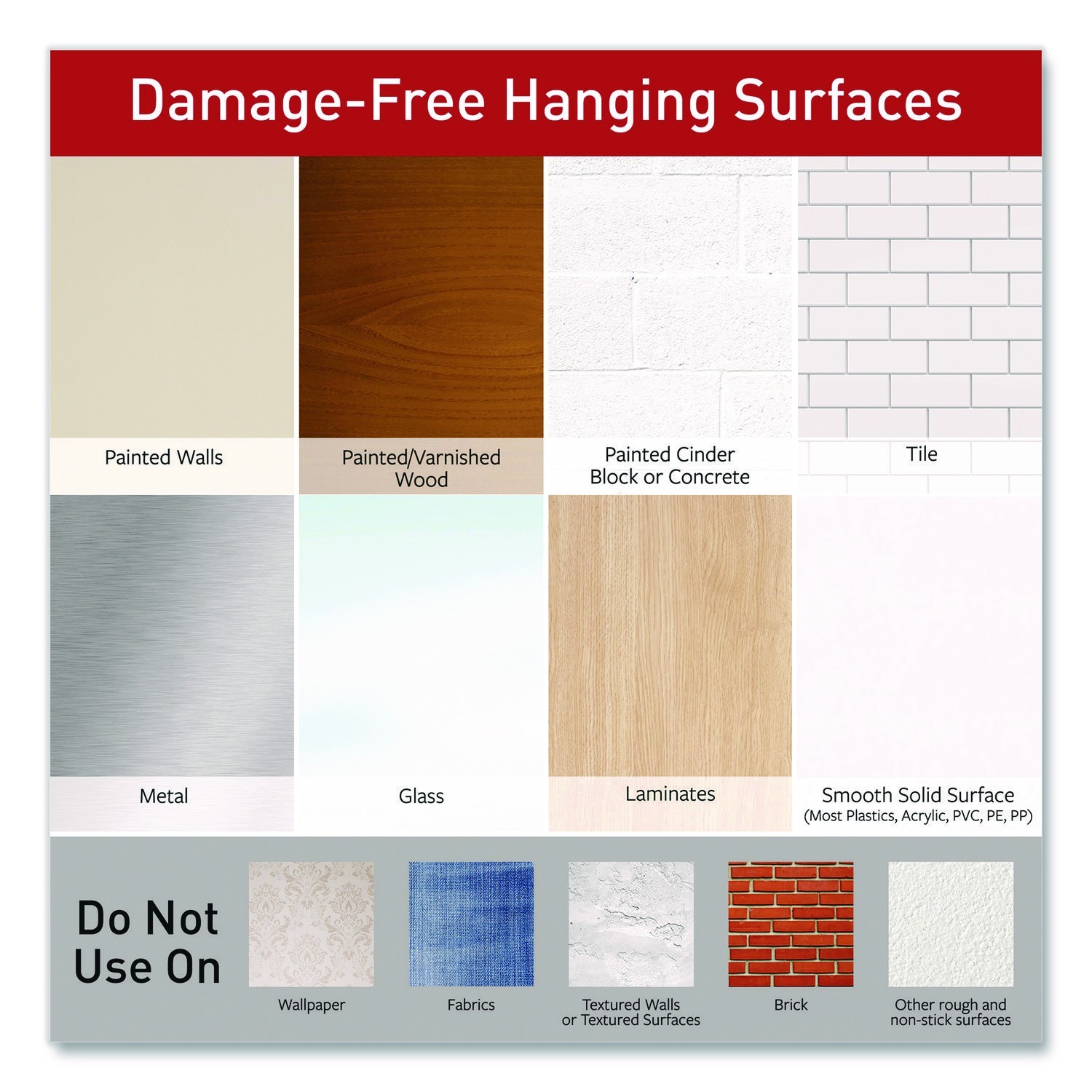 3M Command Damage-Free Hanging 12 Large Utility Hooks with 18 Large Strips 5lb