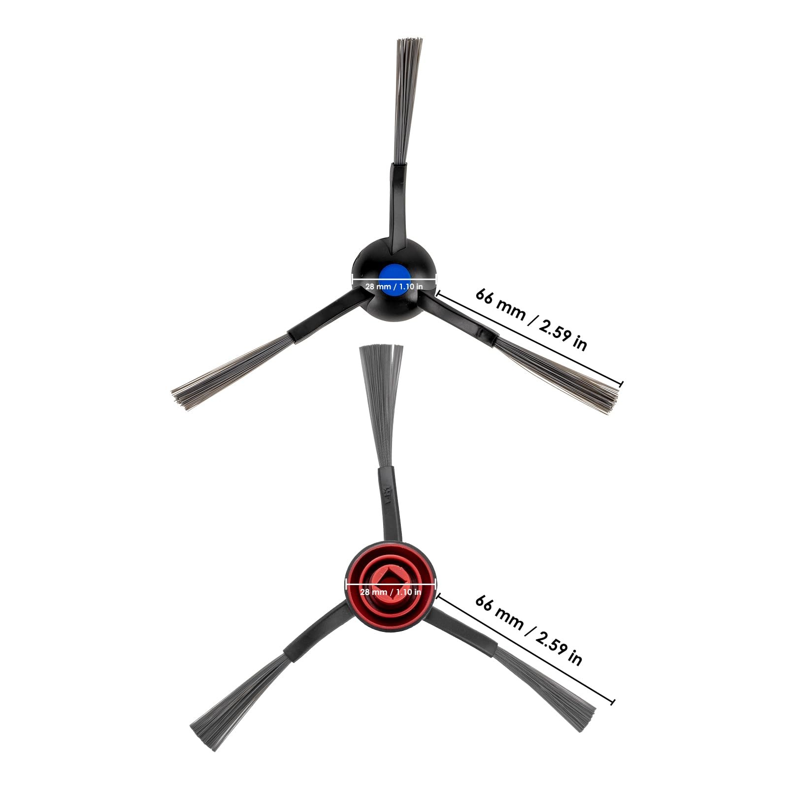 10 PCS Side Brushes For Ecovacs Deebot T30 Omni/T30S/N20 Plus/Yeedi M12 Pro+