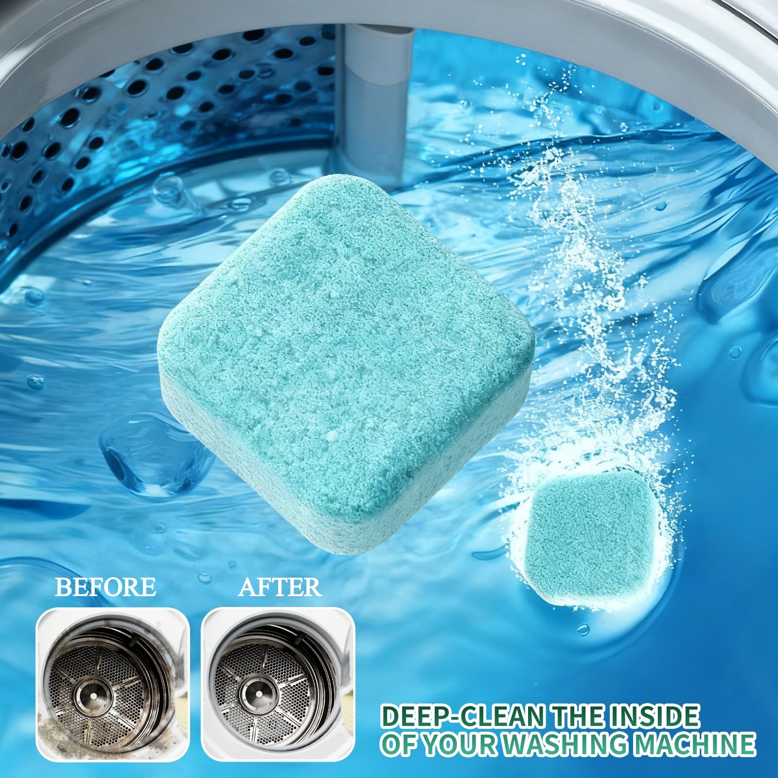 SOPAMI Washer Cleaner Tablets 12-Pack deep clean Pet 12 Count (Pack of 1), 1P