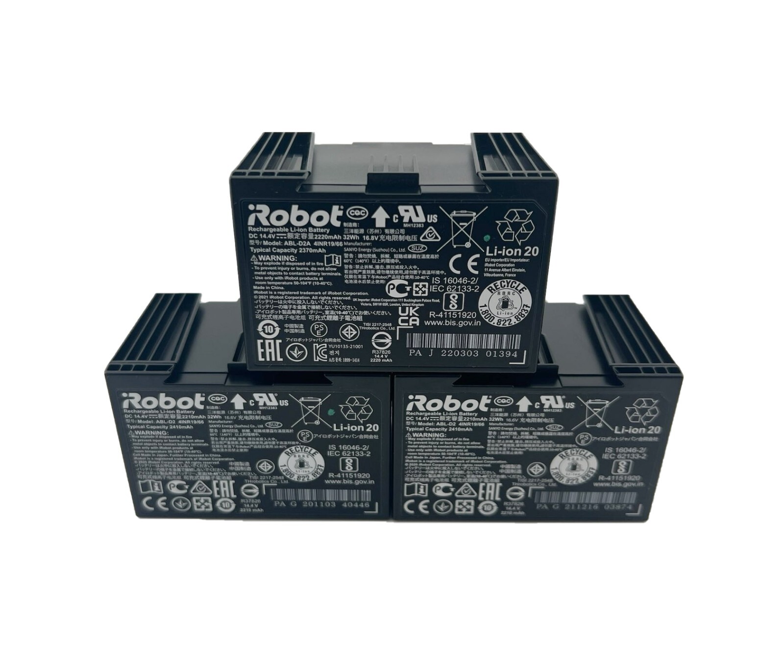 Authentic Li-ion Battery for iRobot Roomba i4 i4+ i8 i8+ j7 j7+ 2220mAh #ABL-D2
