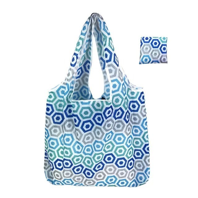 Large Reusable Eco-Friendly Folding Shopping Bag Portable Grocery Foldable Tote
