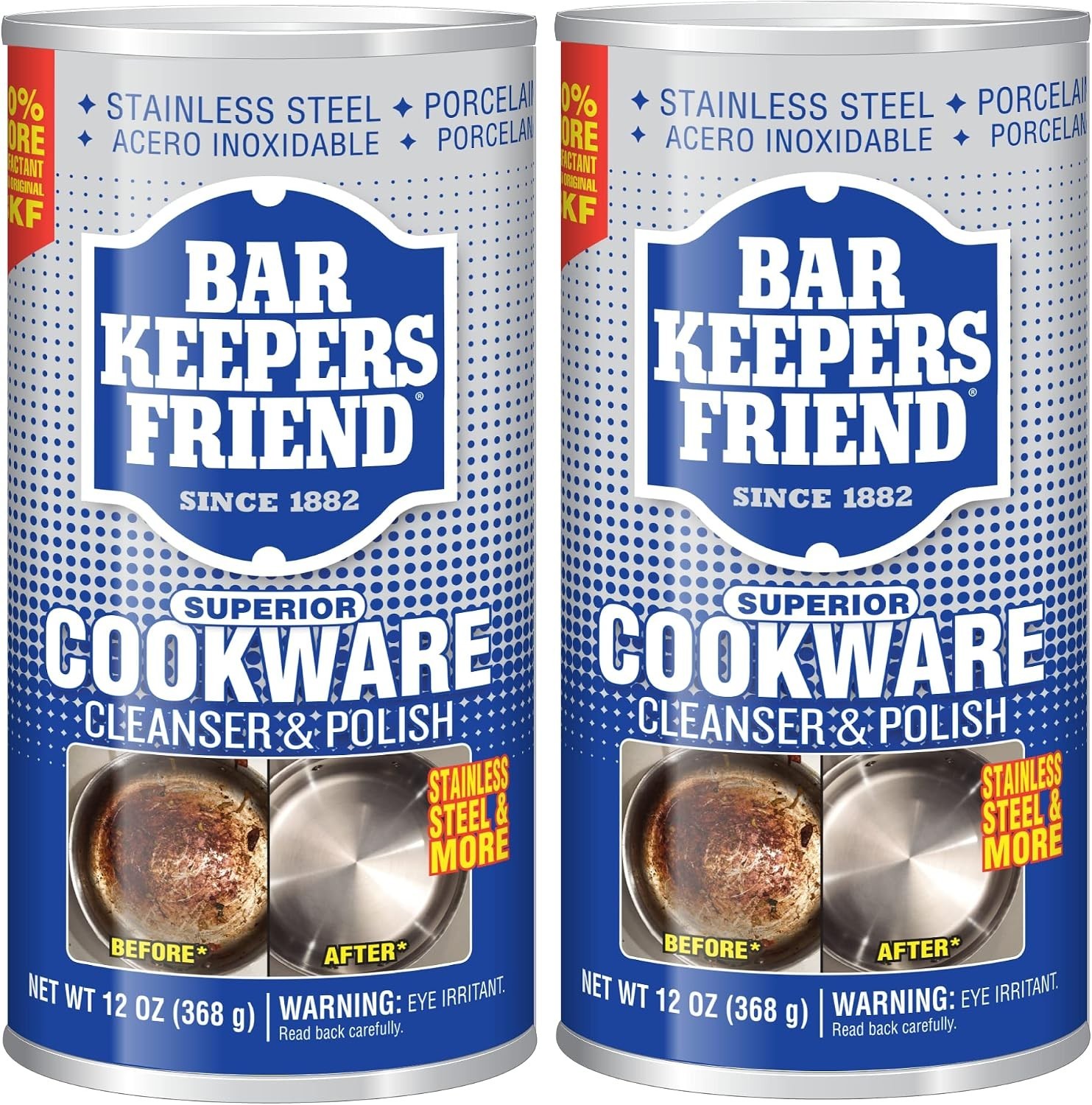 Multi-Surface Stainless Steel Cleaner & Degreaser – 2 x 12 oz for Pots & Pans