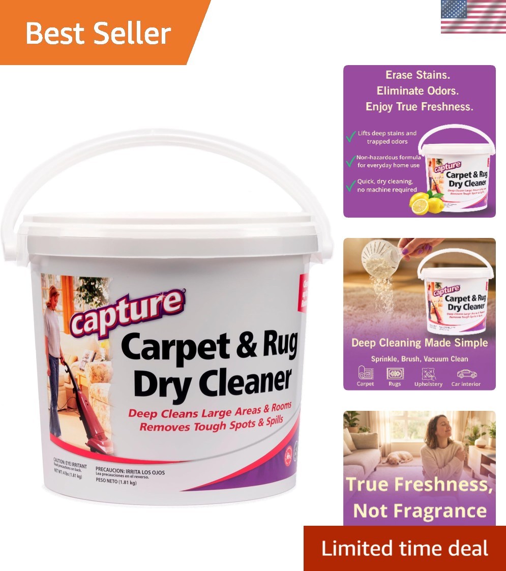 Carpet & Rug Dry Cleaner Carpet Deodorizer & Freshener Powder 4 lb | Carpet C…