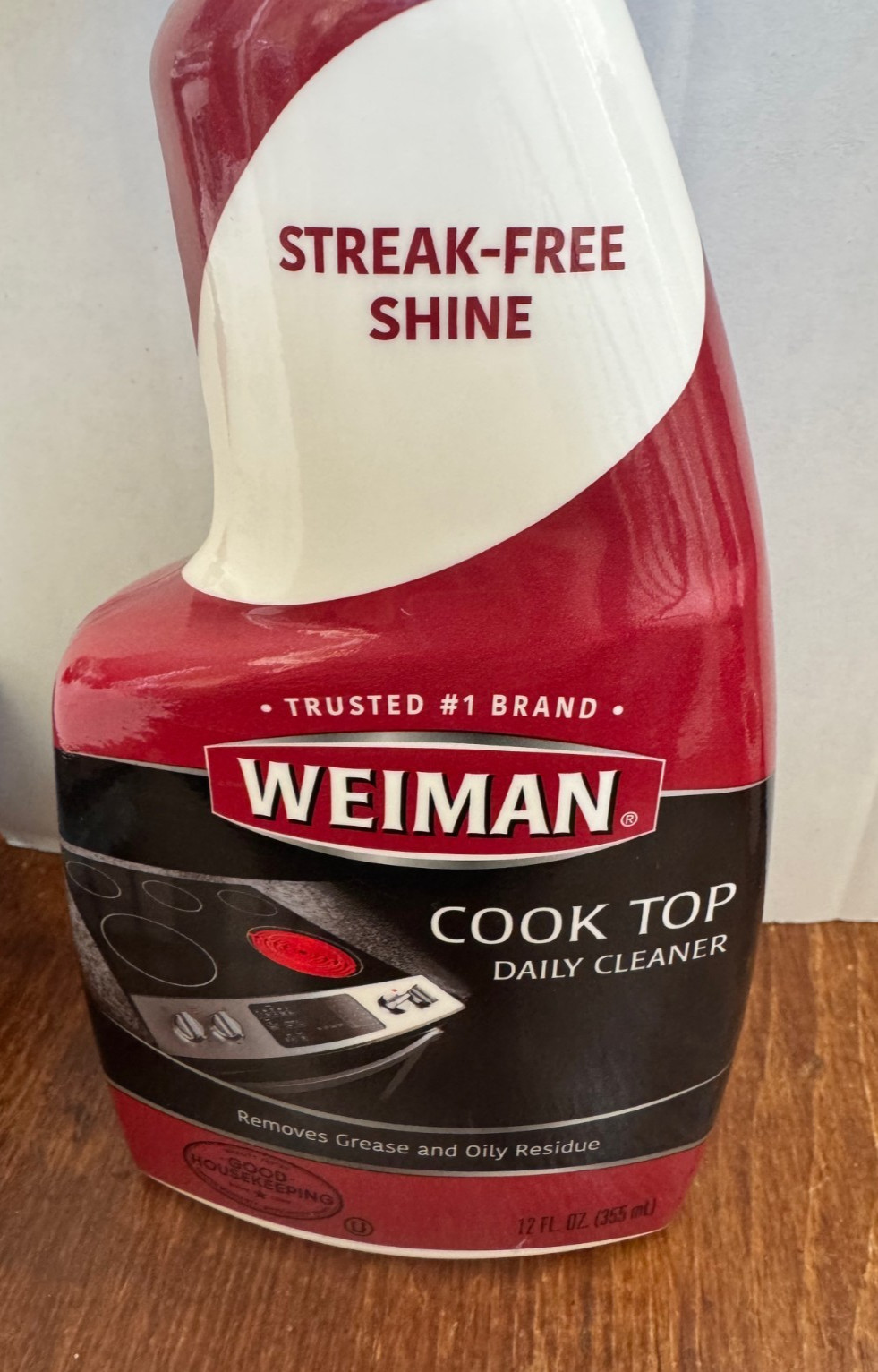 Weiman Cook Top Daily Cleaner Trigger Spray Bottle Streak Free Shine 12 oz NEW