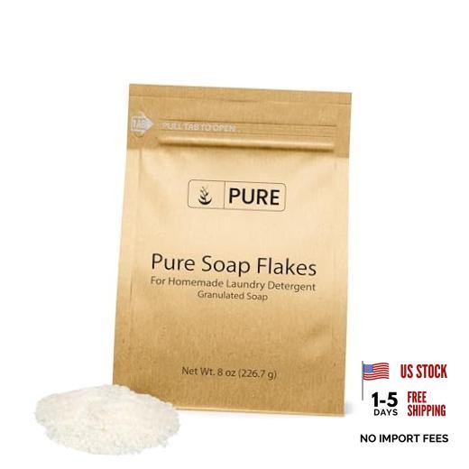 8 oz Tallow Based Soap Flakes – Tallow Based – Homemade – 8 Ounce – Unscented