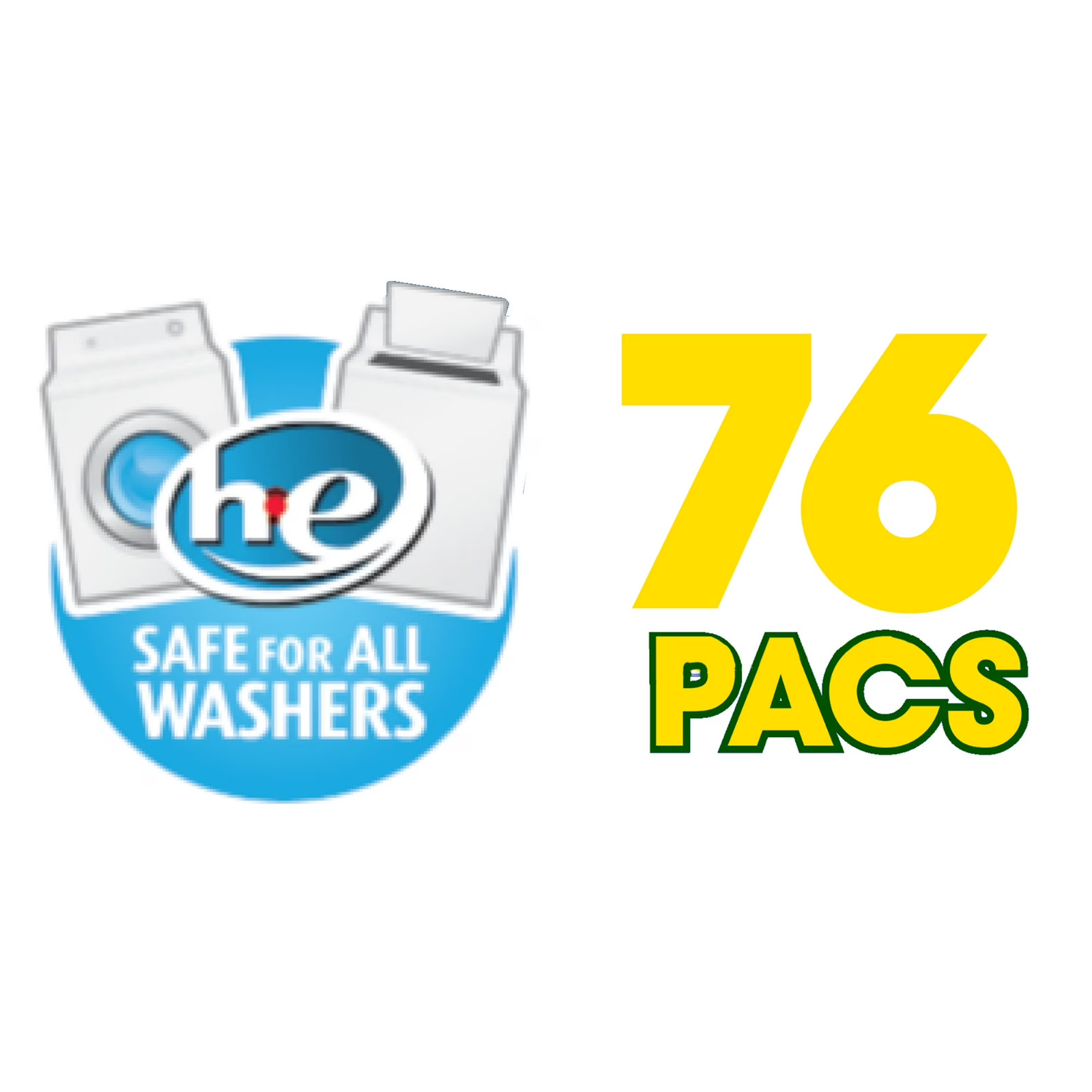 Great Value Premium Clean Laundry Pacs 76 Ct 4-Pack Fast Ship USA