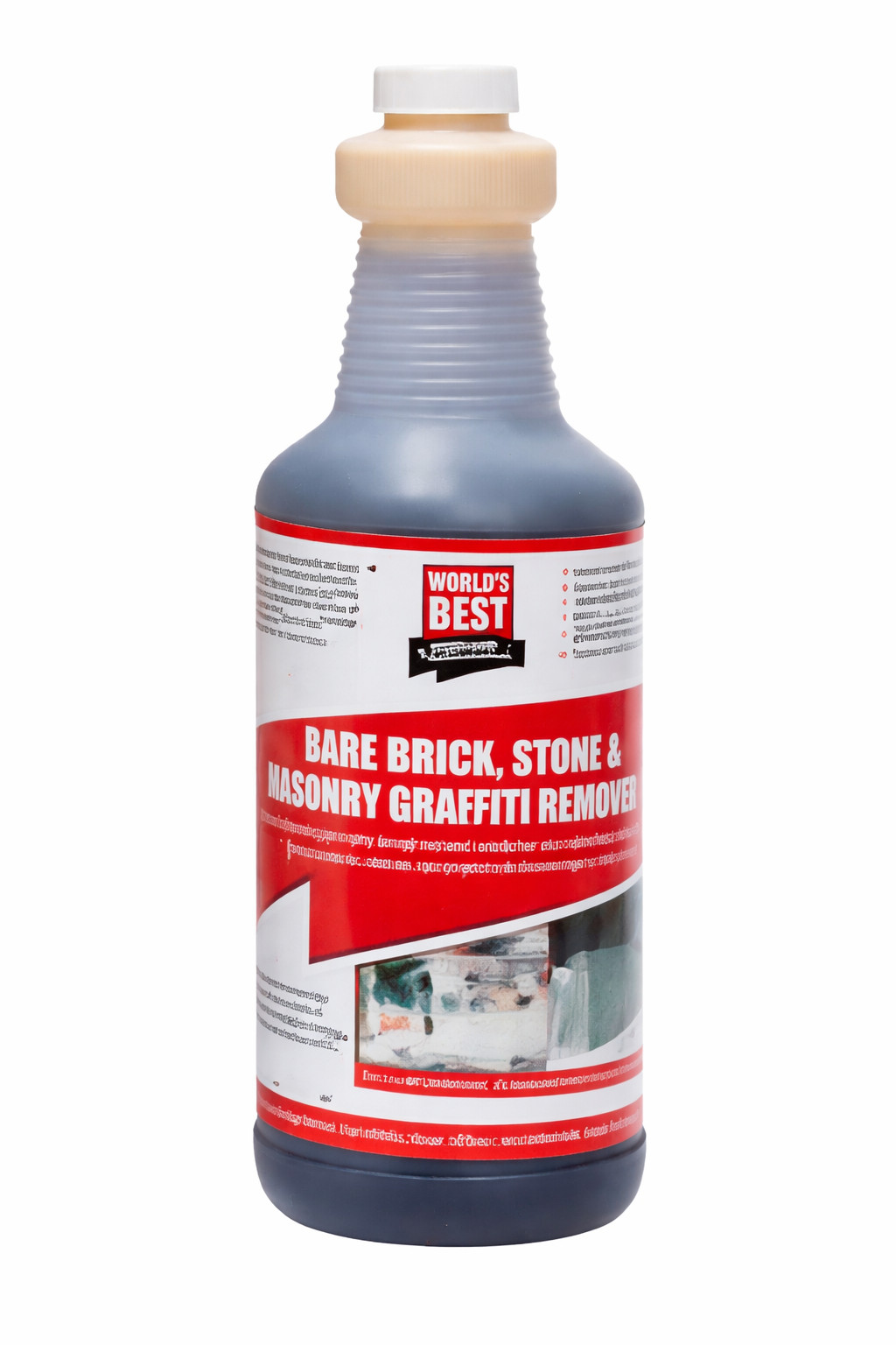 Graffiti Remover for Brick&Masonry WB0012 Pro Strength Surface Cleaner (1 Quart)