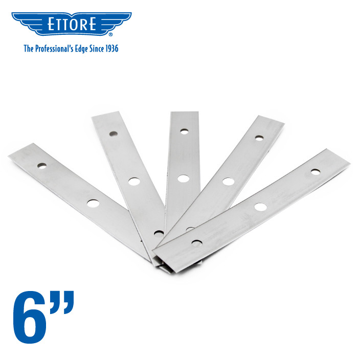 Ettore 6in / 15cm Pro+ Stainless Scraper Blades (10 Pack)