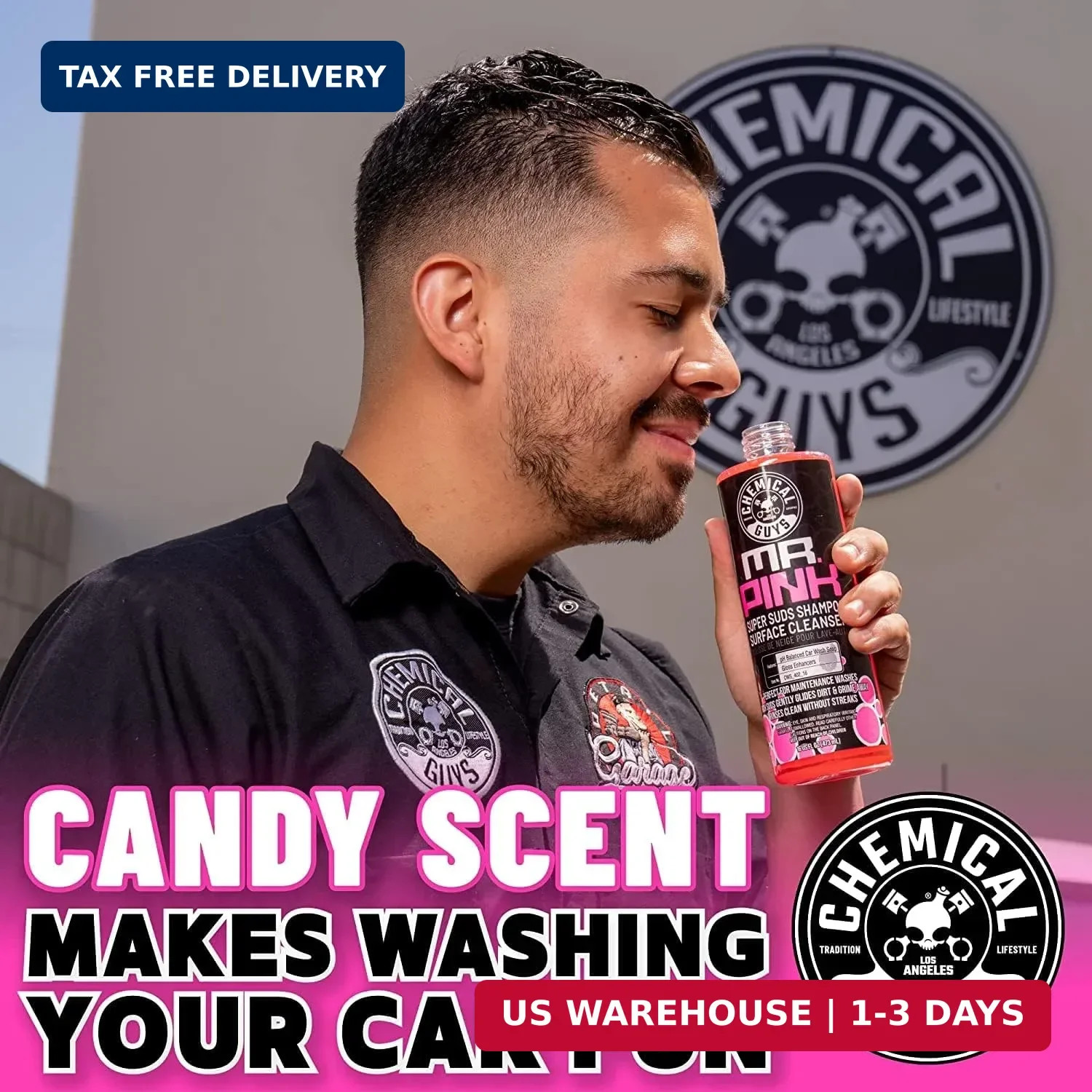 Chemical Guys Mr. Pink Car Wash Soap – 16 oz Super Suds Foaming Car Wash Soap fo
