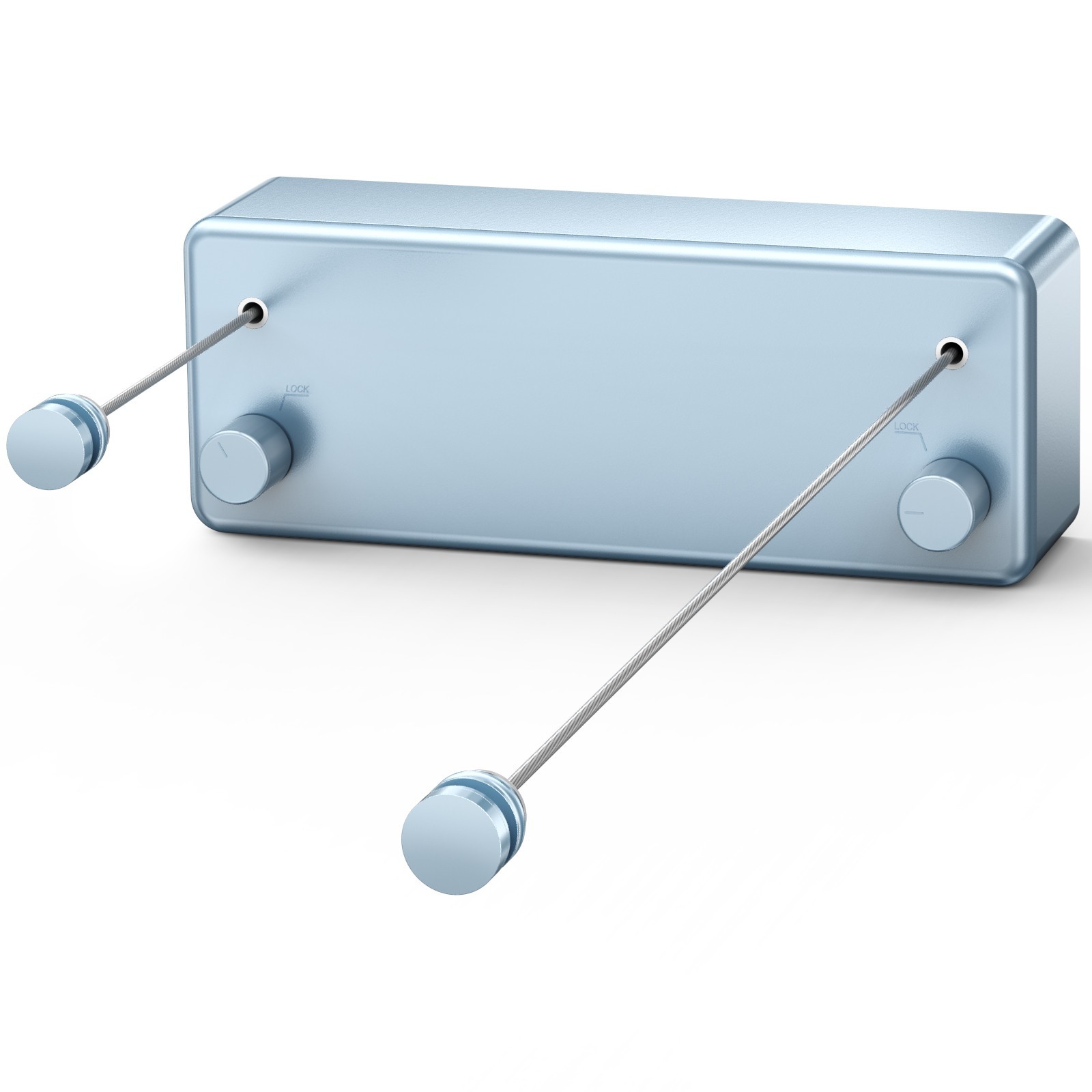 Retractable Clothesline 304 Stainless Steel 33lb Load Indoor/Outdoor Wall Mount