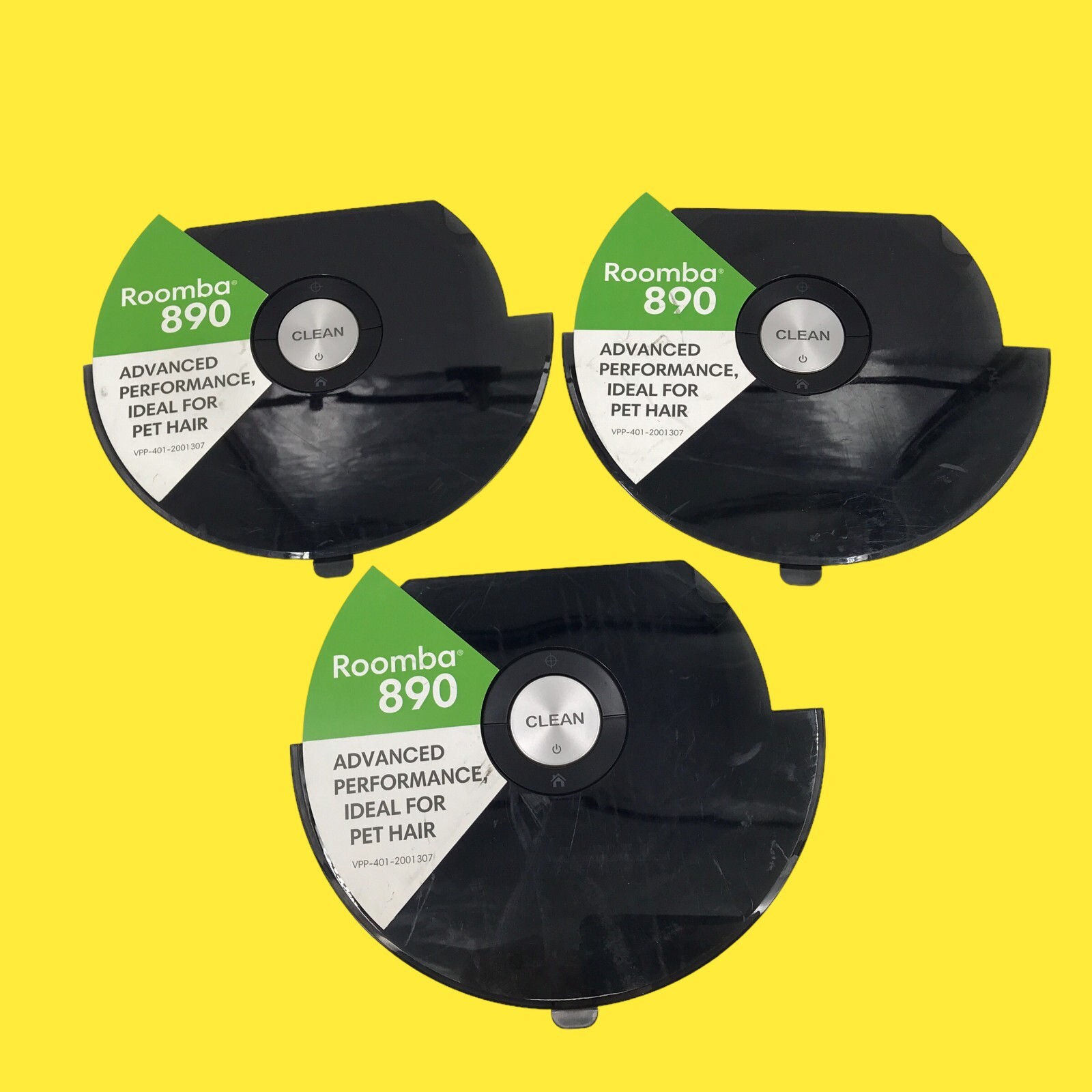 Lot of 3 OEM iRobot Roomba 890 Faceplate w/ Button Display Control #1843 Z38/22
