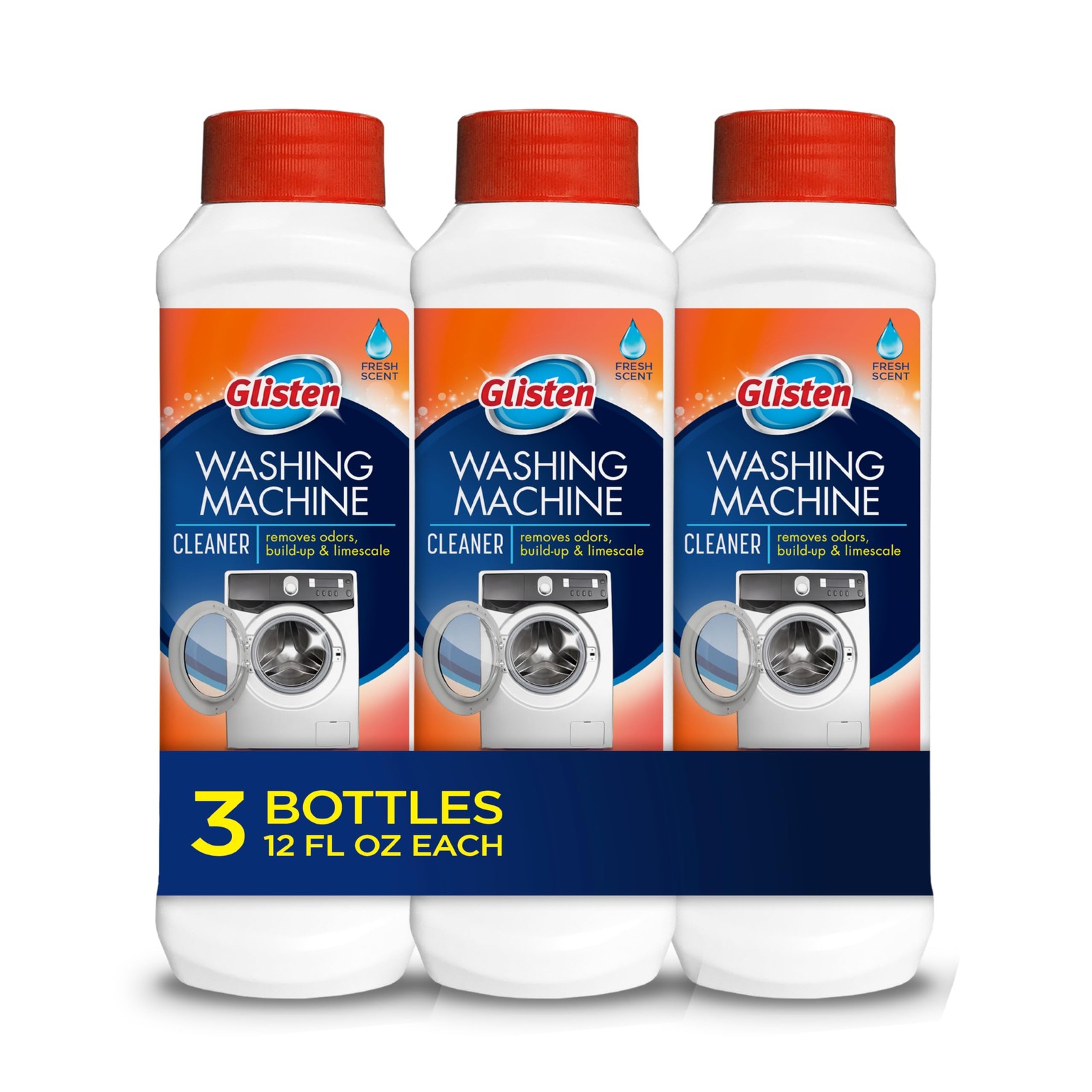 Glisten Washing Machine Cleaner, Helps Remove 36 Fl Oz (Pack of 1), White