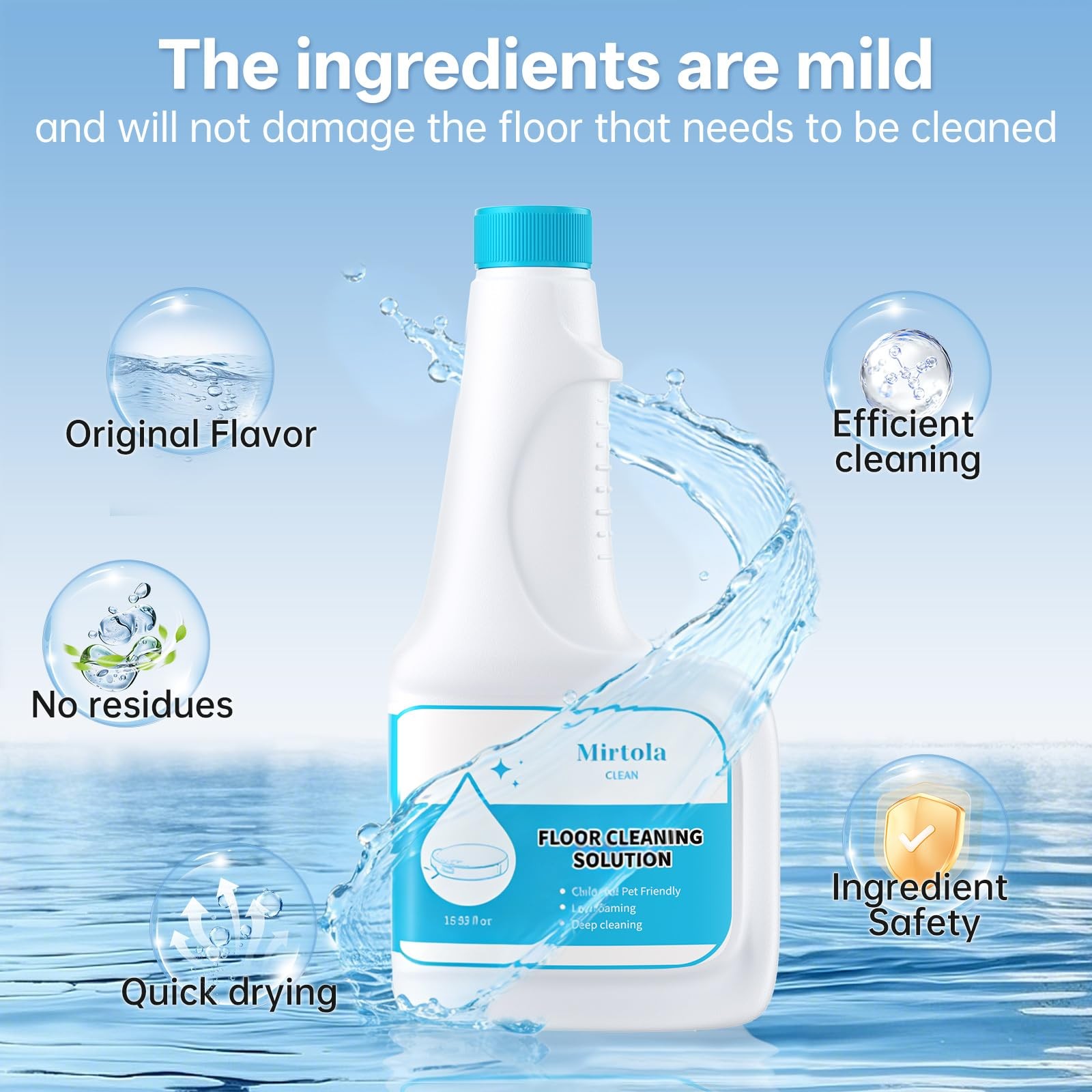 Floor Cleaning Solution, Dilution Ratio 1:200, with Eufy Cleaning Solution, E…