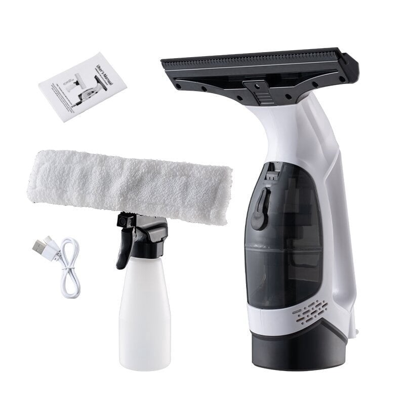 Window Vacuum Squeegee Cordless, 2000Pa Electric Window Cleaner Tool