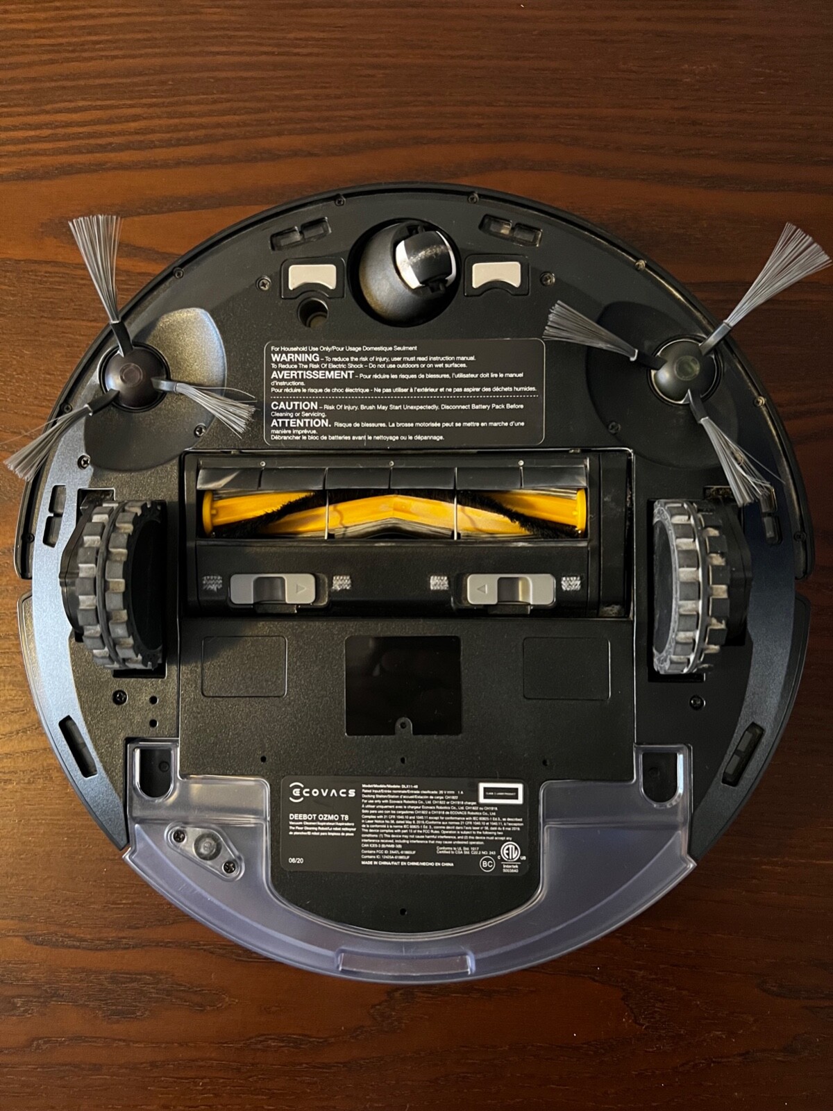 Ecovacs Deebot Ozmo T8 Gray Robotic Vacuum and Mop Cleaner