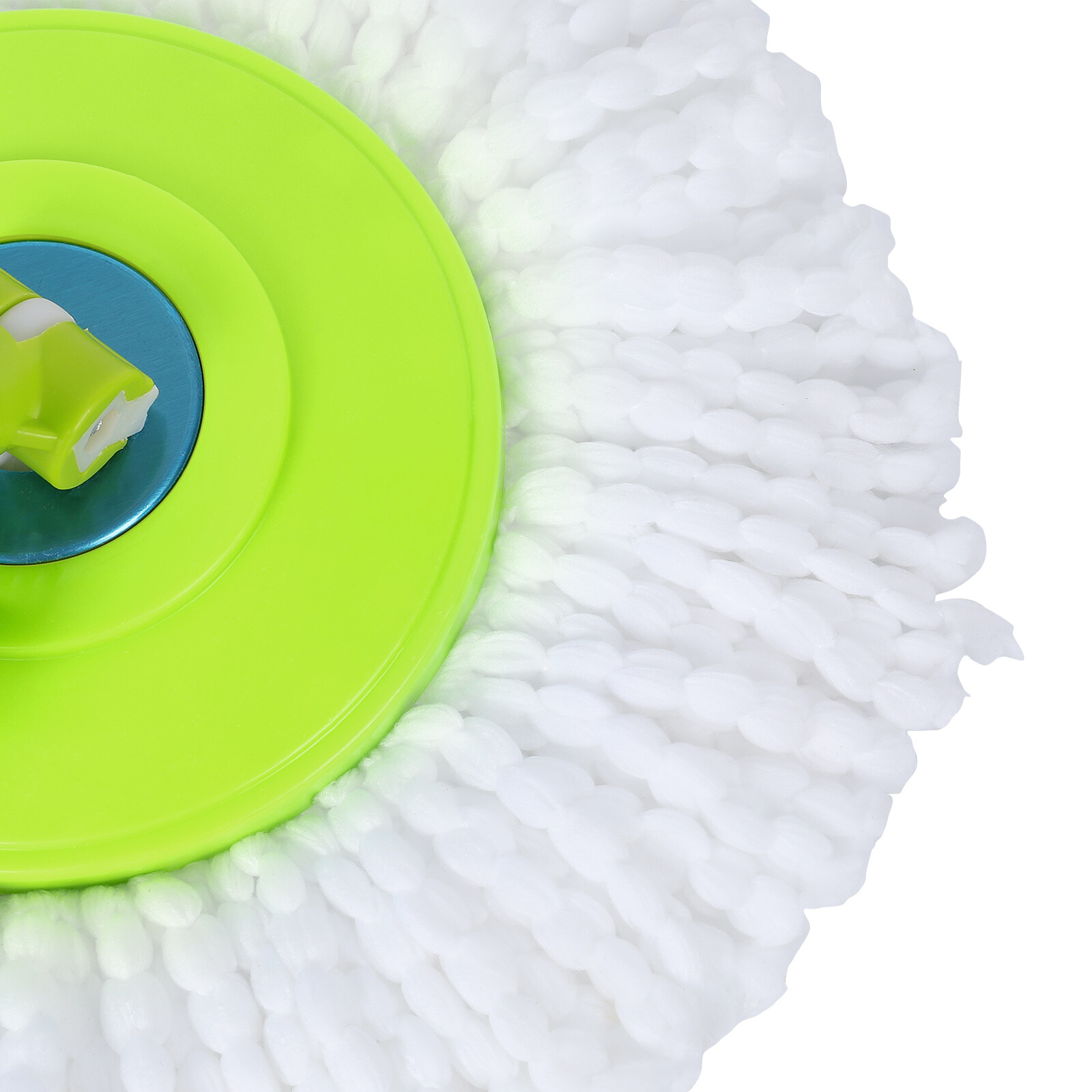 Spinning Mop Pole Handle Replacement for 360° Rotating Cleaning Tool+2 Mop Heads