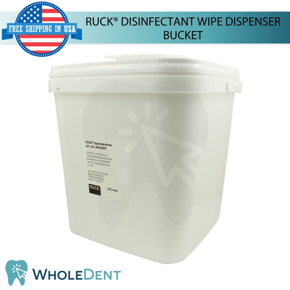 Ruck® Dis!nfectant Wipe Dispenser Portable Surface Cleaning Bucket