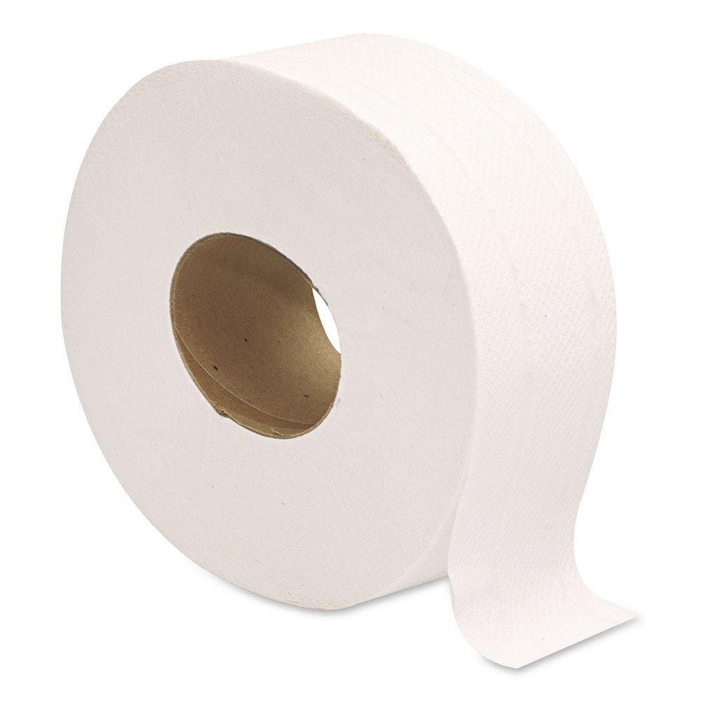 GEN 1511 3.3 in. x 1200 ft. 1-Ply JRT Jumbo Bath Tissue – White (12/Carton) New