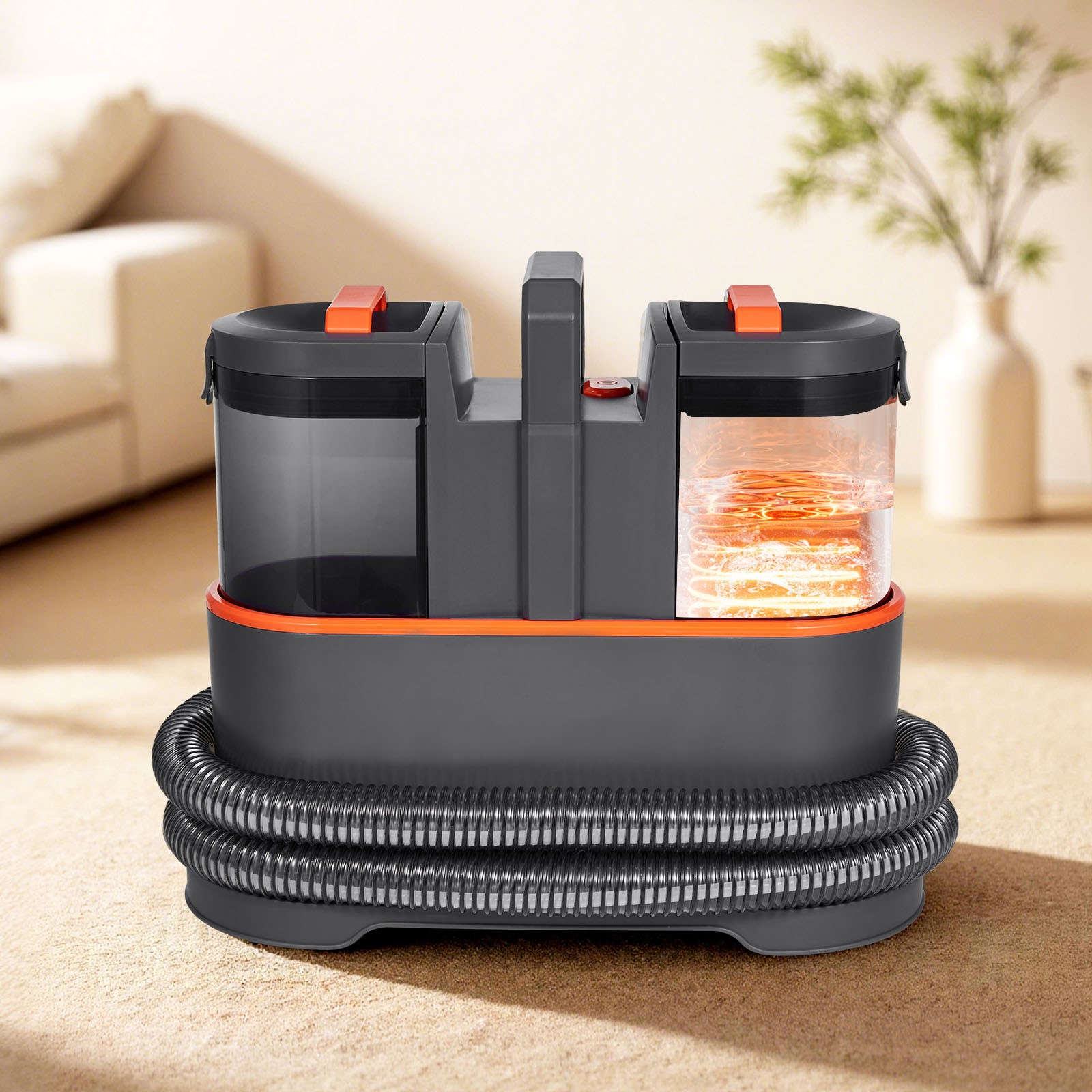 Uimoso Compact Carpet Cleaning Machine with Dual Tanks and 11.5Kpa Suction Power