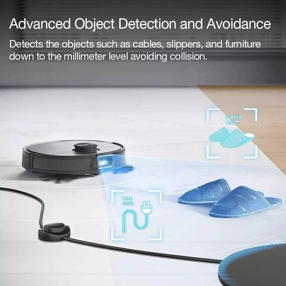 ECOVACS DEEBOT OZMO T8+ Vacuum & Mop Robot w/ Obstacle Avoidance + Auto Empty