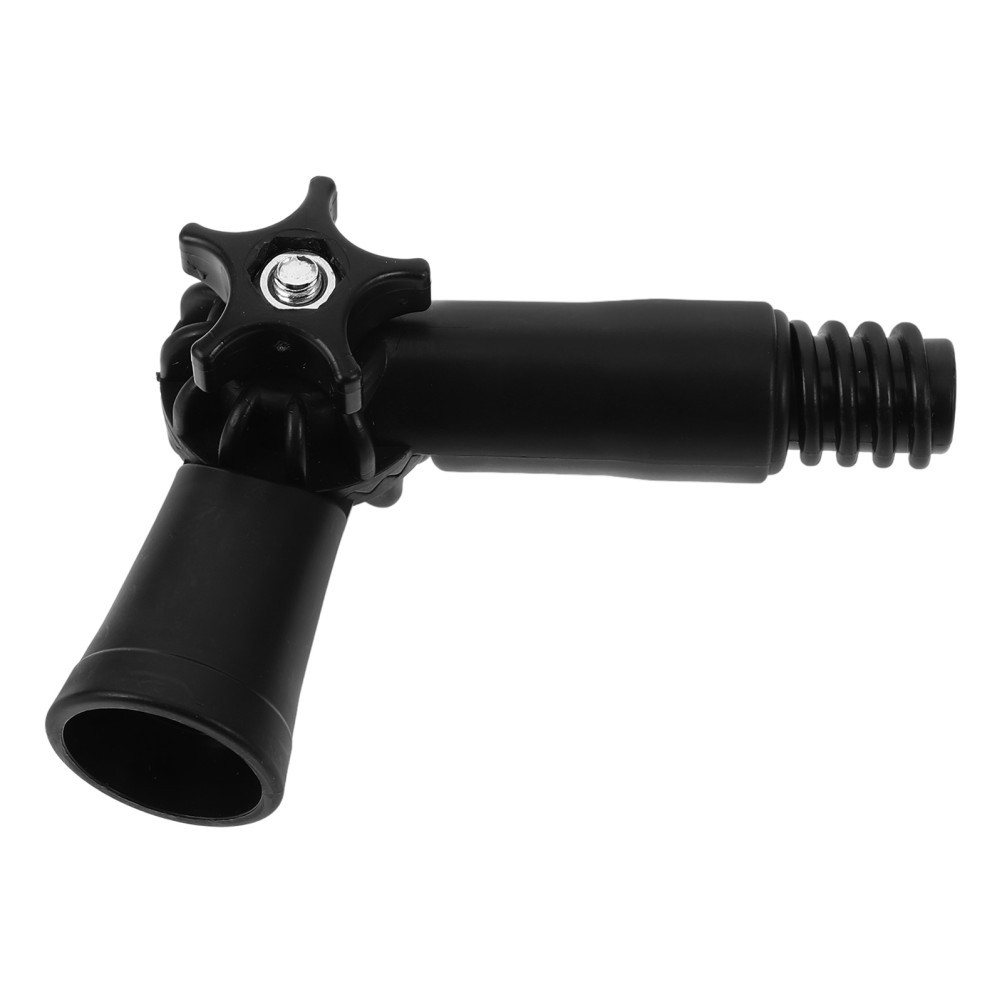 Reusable Plastic Angle Adapter for Extension Pole Home Cleaning Tool Black