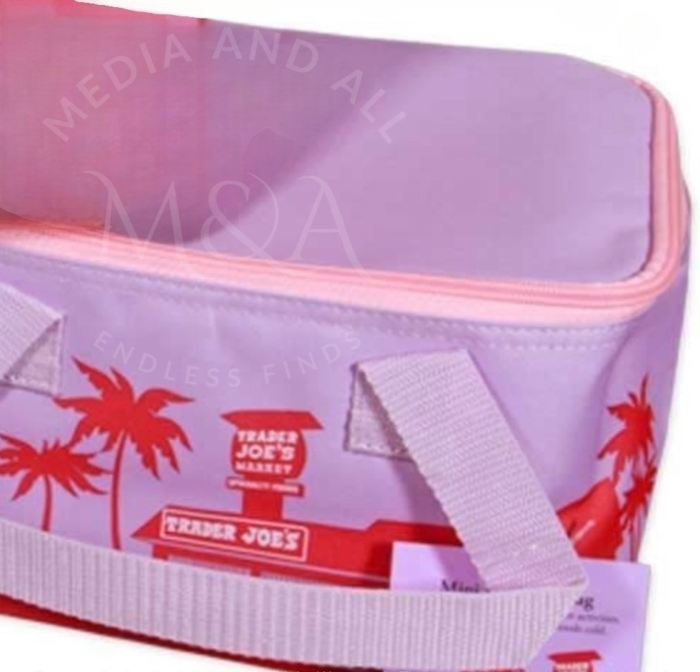 1 Trader Joe’s 2026 Mini Insulated Tote Summer Fun Ltd Ed Pink Orange Blue Green