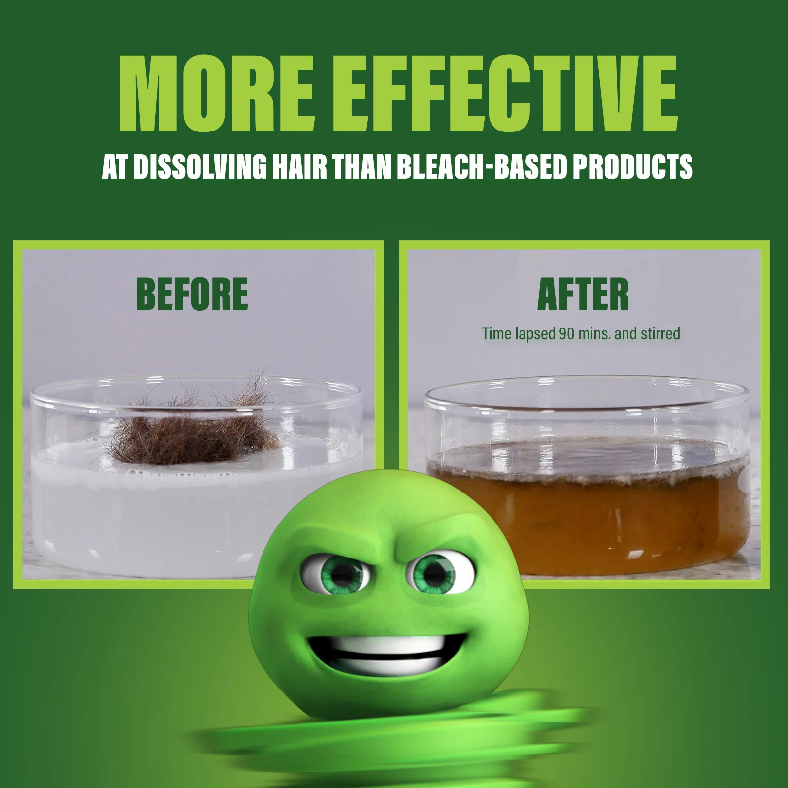 Green Gobbler Industrial Strength Drain Clog Remover & Cleaner Liquid Gel- 64oz.