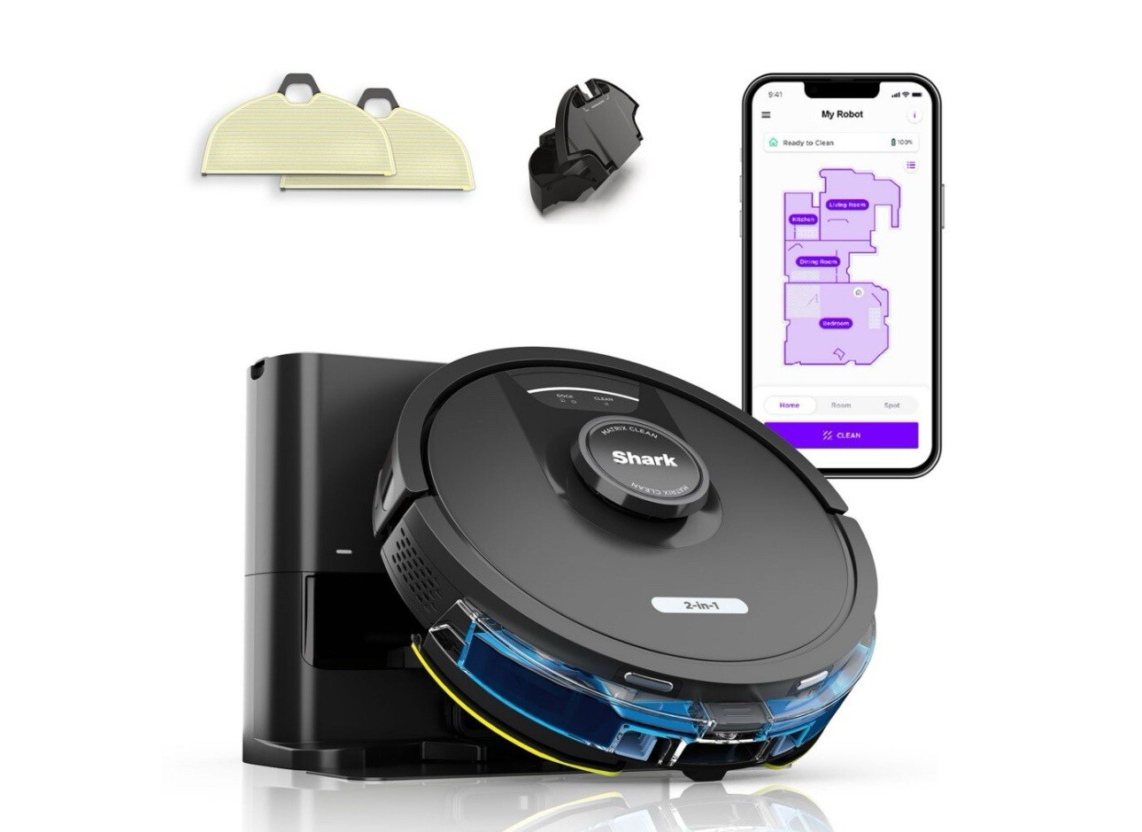 Shark Matrix Plus 2-in-1 Robot Vacuum & Mop with 30 Day Dock NEW Precision Map