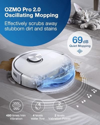 ECOVACS DEEBOT TEO+ Robot Vacuum and Mop Combo with Auto-Empty Station
