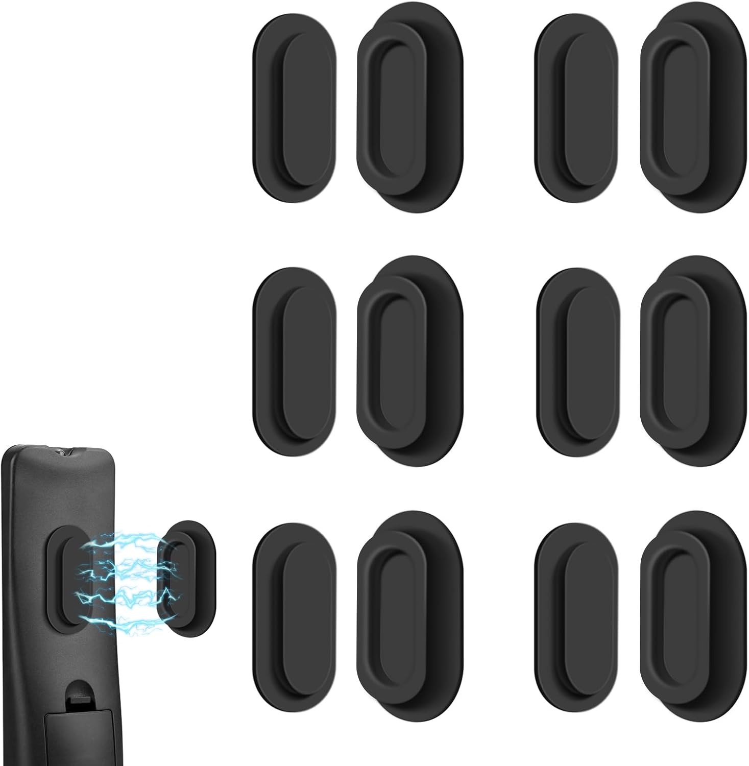 6pcs Magnetic Remote Control Holder Upgraded Silicone Magnetic Wall Mount for TV
