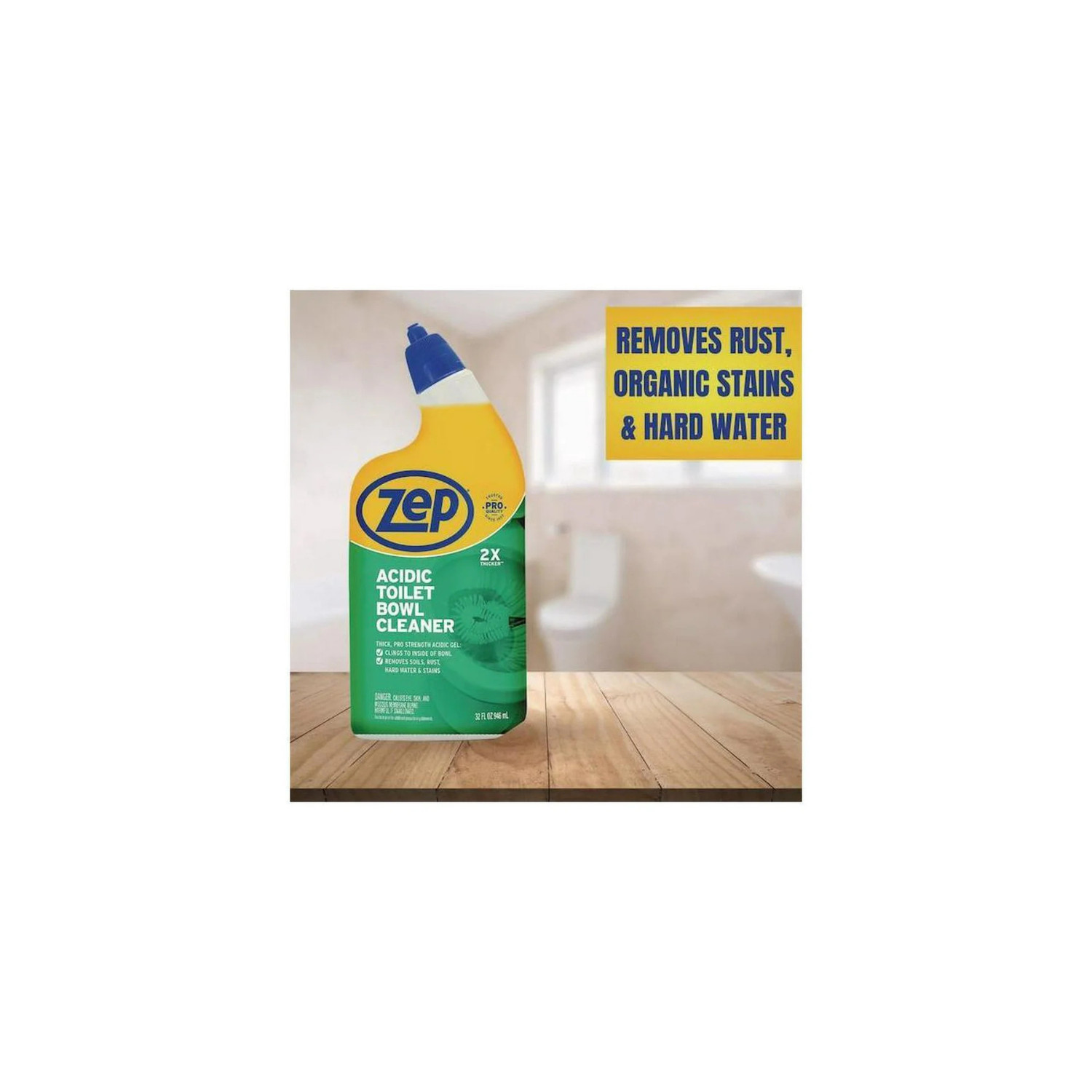 (6 Pack) Zep 32 oz. Acidic Toilet Bowl Cleaner