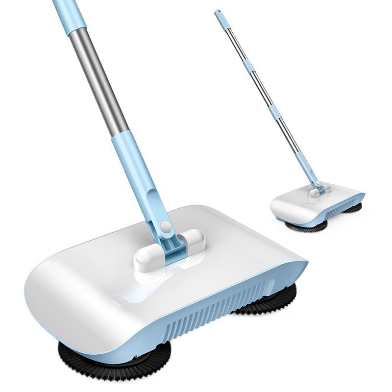 Wet/Dry Vacuum Cleaner Broom for Household Cleaning 180° Rotating Sweeping Mop