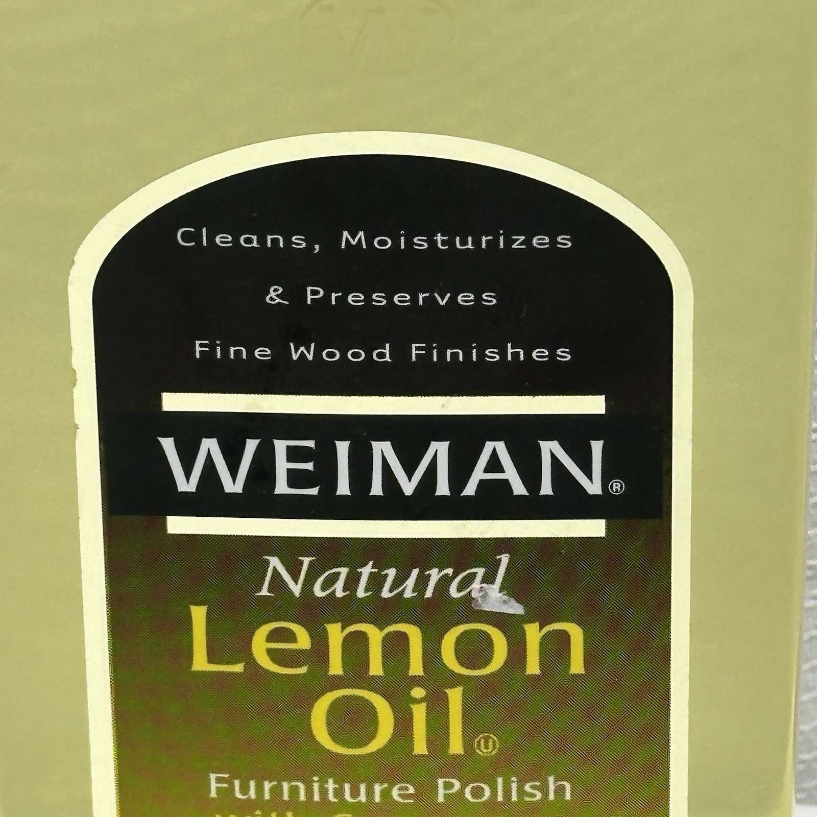 Original Weiman Natural Lemon Oil Furniture Polish Sunscreen 16 oz NOS NEW