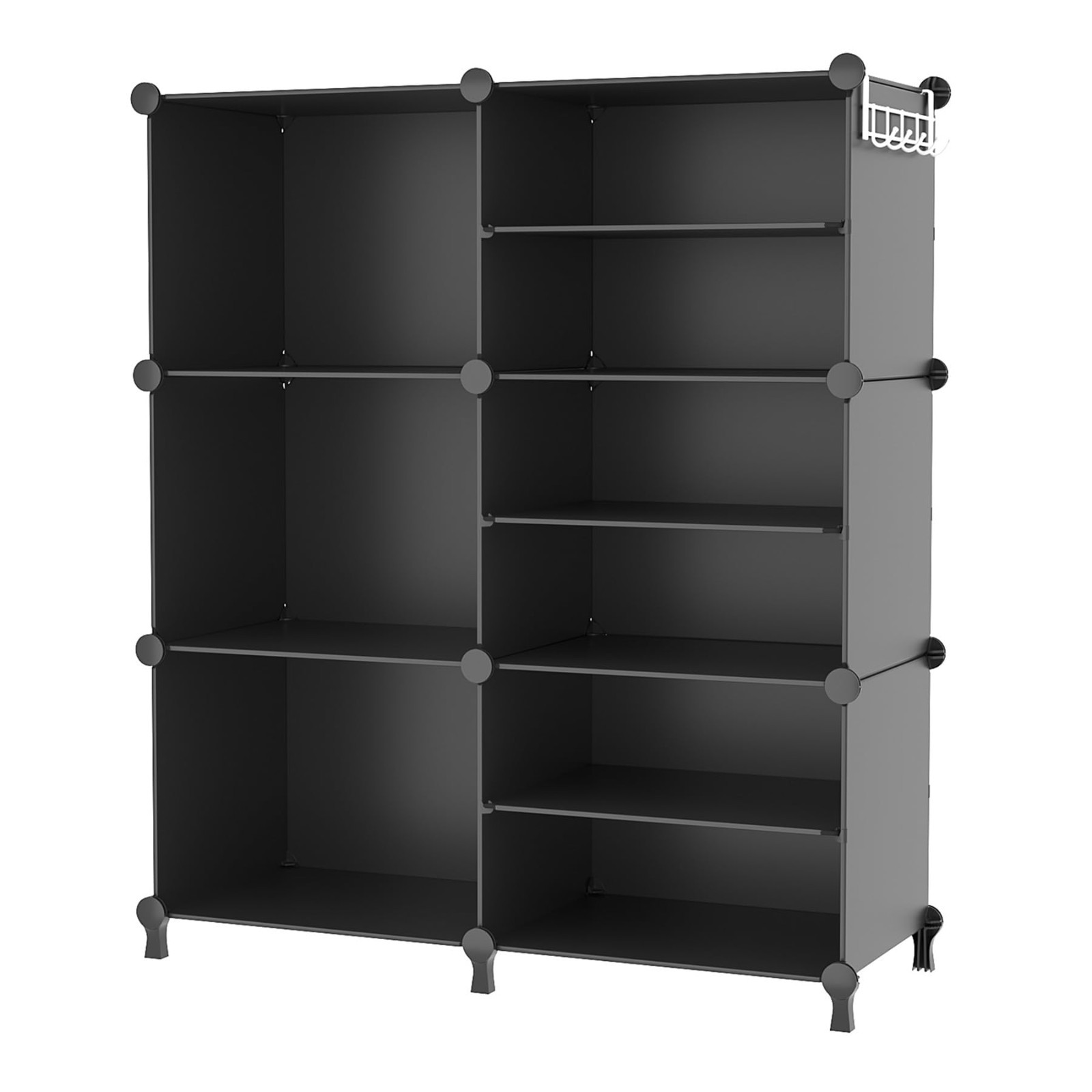 6 Cube Closet Organizer Storage Shelves – Stackable Portable DIY Shelving Unit f