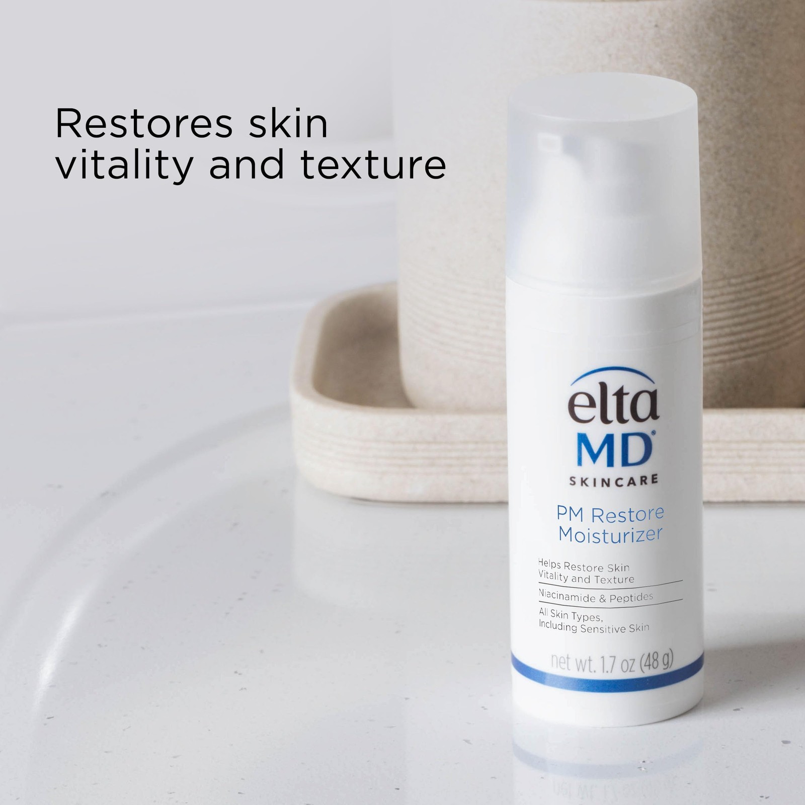 EltaMD PM Restore Face Moisturizer Night Moisturizer for Face Restores Skin