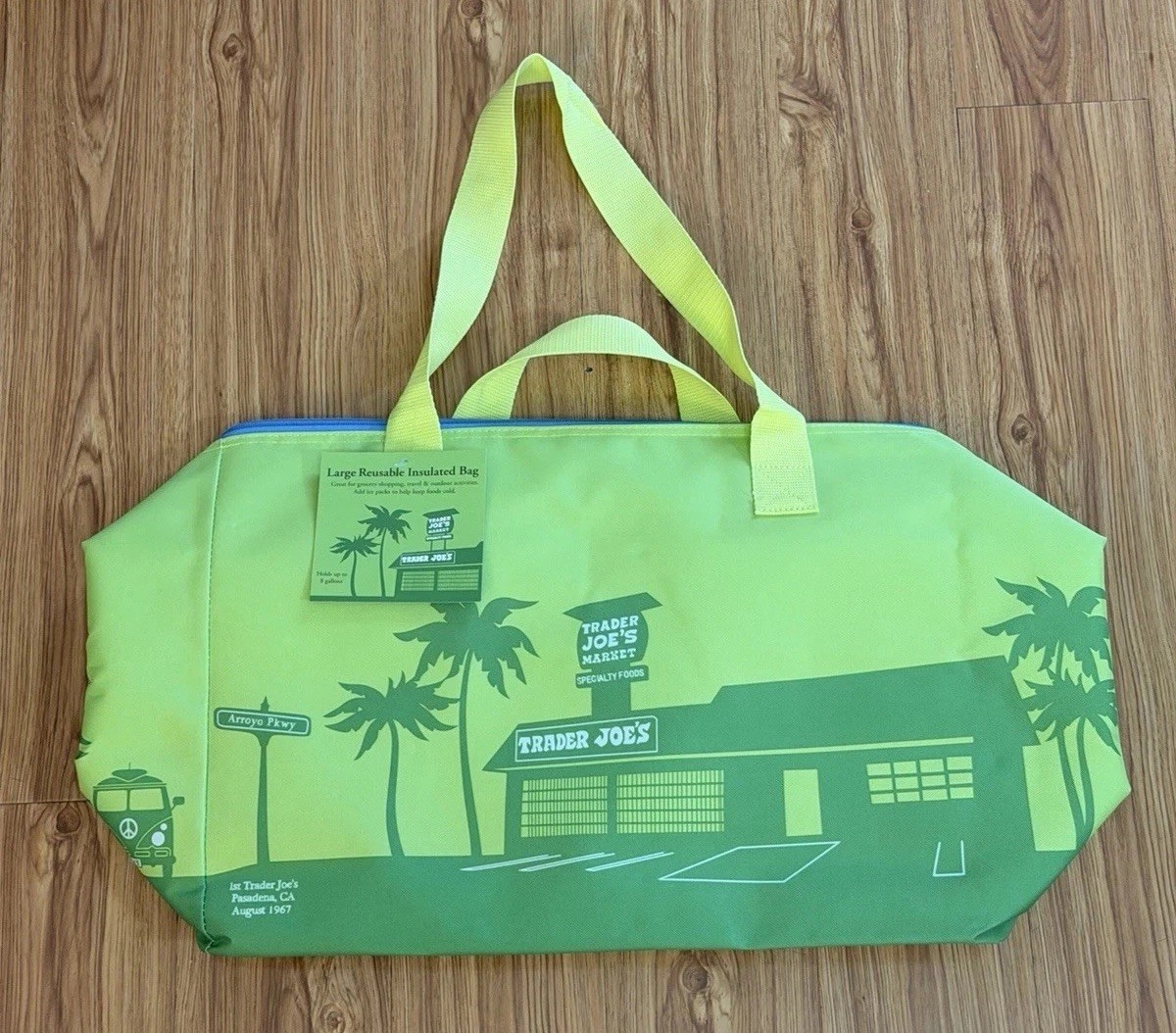 Trader Joe’s Large Insulated Reusable LIME GREEN BAG NEW RELEASE LIMITED