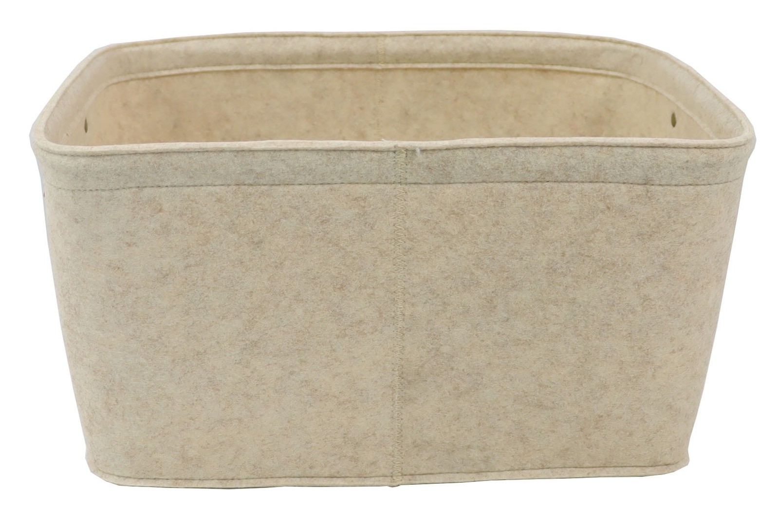 (3 pack Medium Gray Felt Decorative Storage Basket 15 in x 11.02 in x 7.87 in