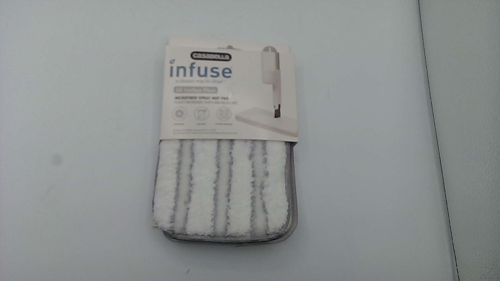 Casabella Infuse Microfiber Spray Mop Pad, Reusable And Machine Washable