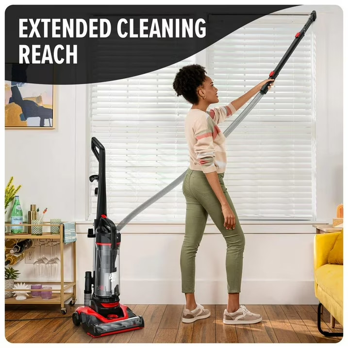 Dirt Devil Bagless Upright Vacuum Cleaner Multi-Surface Extended Reach, UD76330V