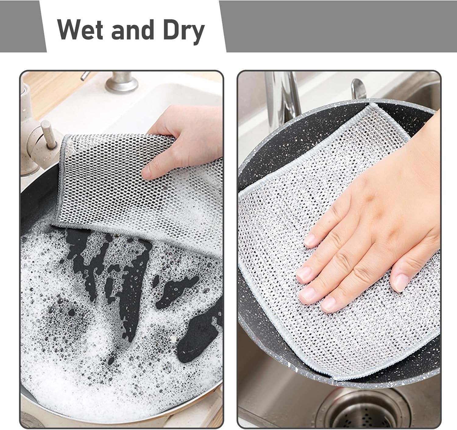 10 Pieces Dishwashing Cloth Multipurpose Premium Metal Wire Dishwashing Cleaning