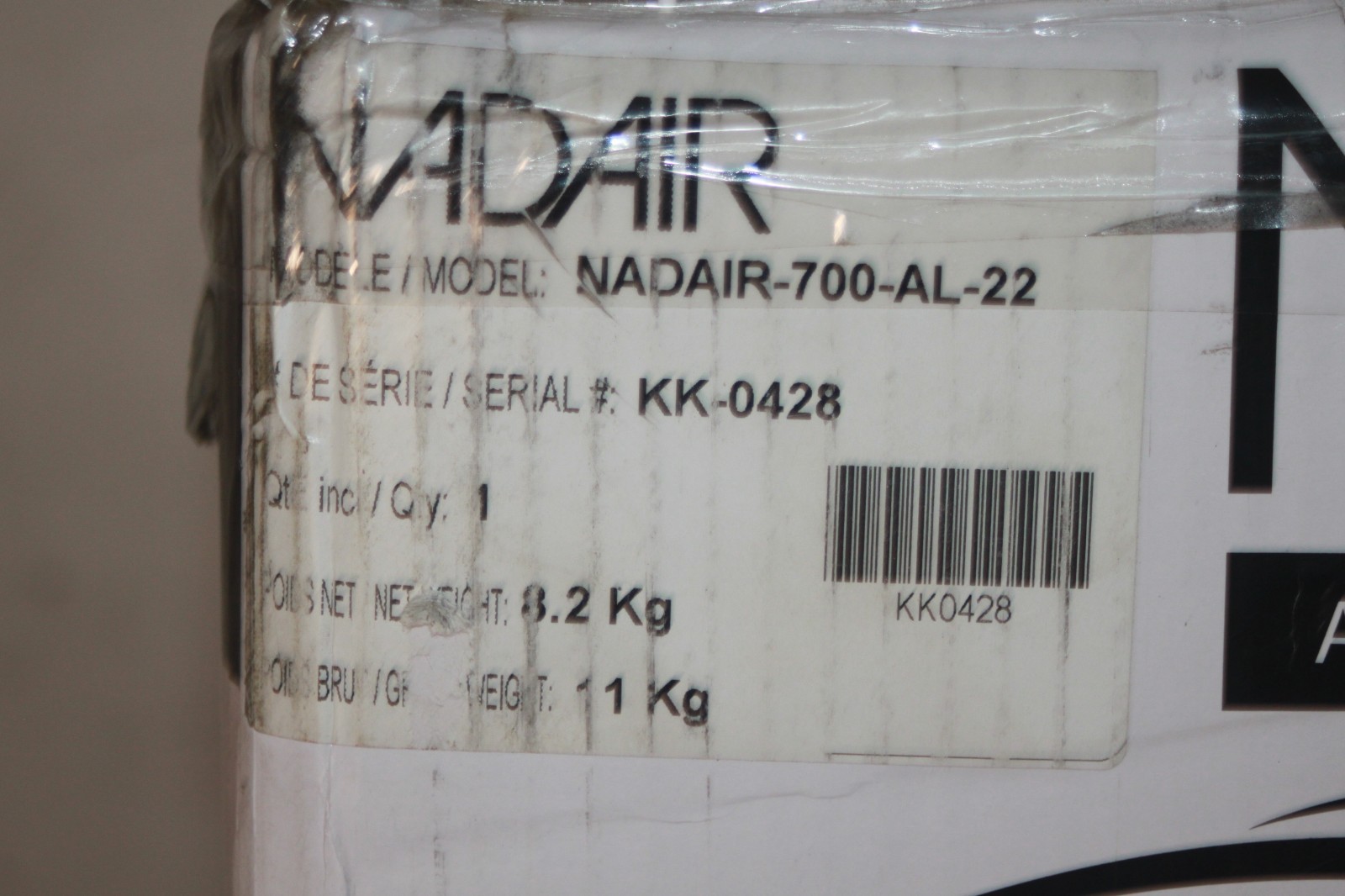 Nadair NADAIR-700-AL-22 700 AW Compact and Powerful Central Vacuum, Hybrid (MINT